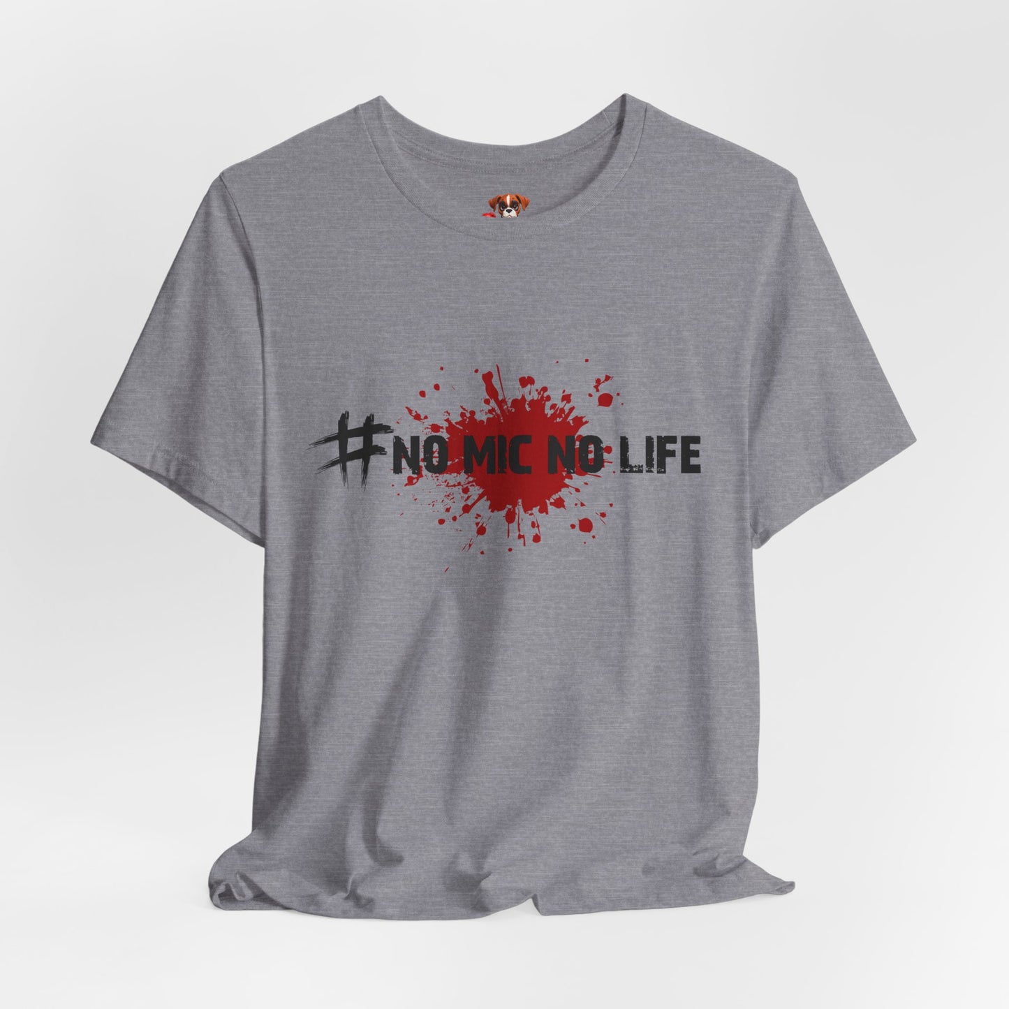 #No Mic No Life Unisex Tee, Fans of Zombie Culture, Graphic Tee for Casual Wear, Gamer Essentials, Zombie Apocalypse Survival Gear