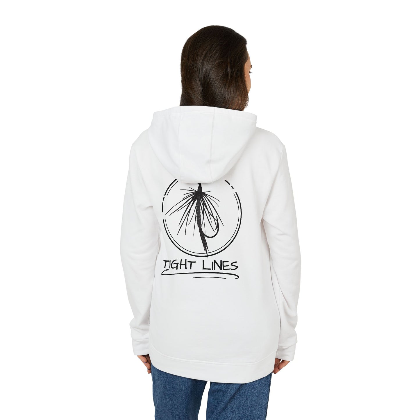 Tight Lights Adidas Fleece Hoodie - Perfect for Beach Days, Outdoors, and Casual Outings | Unisex, Beachwear