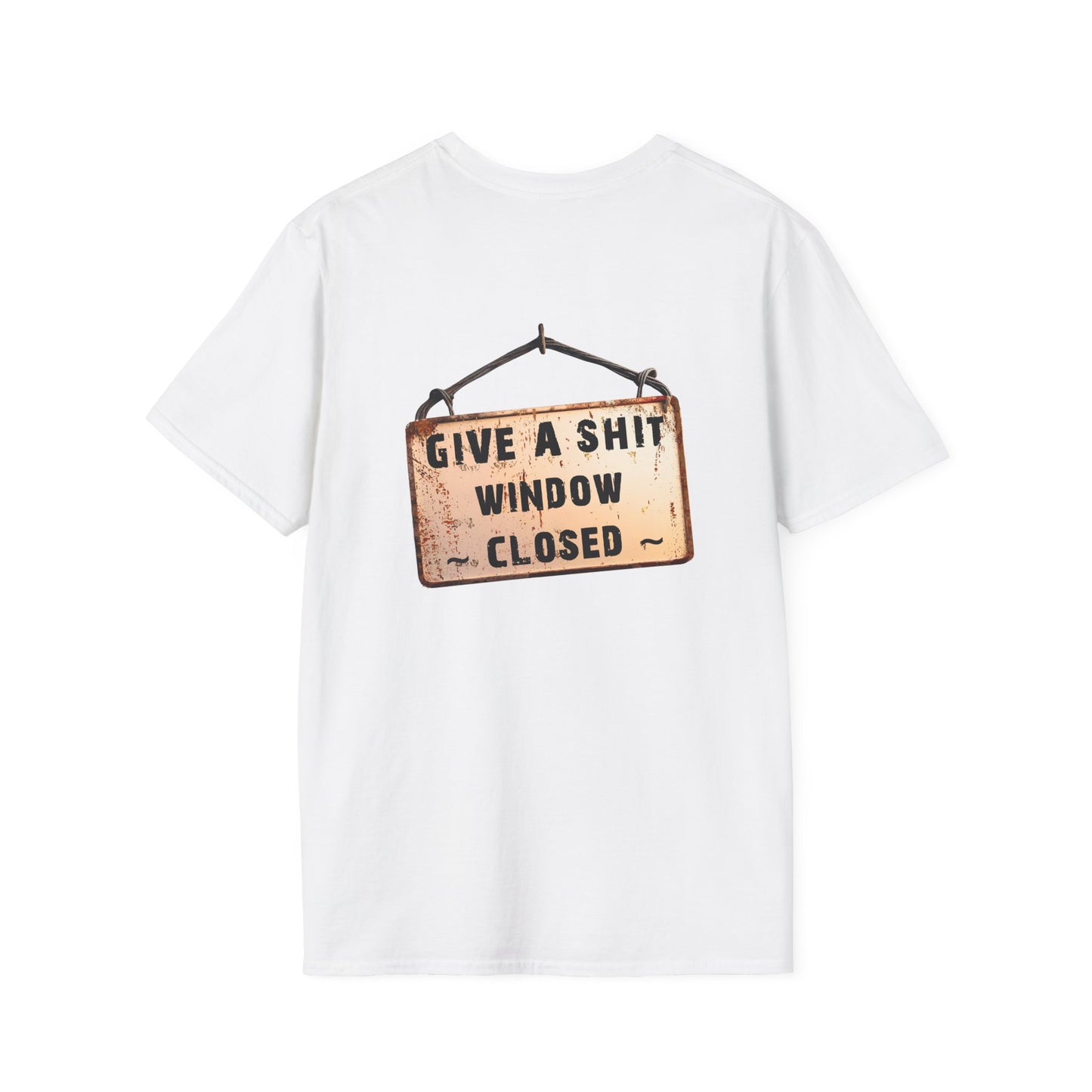 Funny Window Closed Unisex T-Shirt, Casual Wear, Gift for Friends, Humor Tee, Everyday Comfort, Sassy Statement Shirt