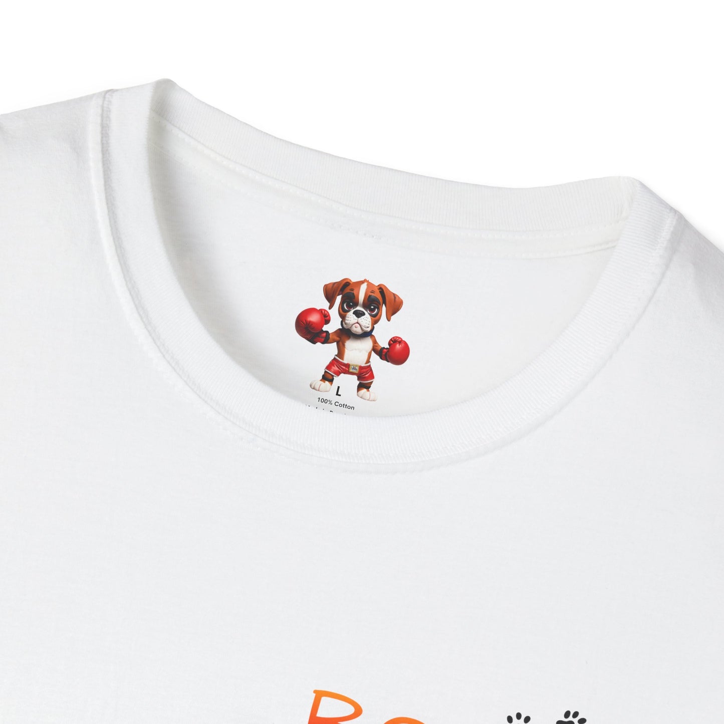 Unisex Boxer Momma T-Shirt - Softstyle Cotton Tee, Dog Lover Gift, Casual Fit, Pet Mom Shirt, Comfortable & Durable