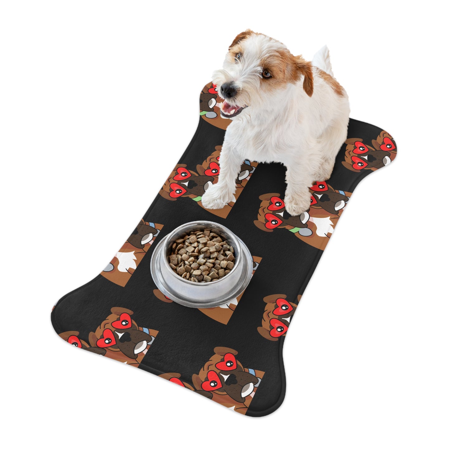Boxer Feeding Mats for Dogs – Cute Non-Slip Waterproof Placemat with Boxer Dog Design for Pet Bowls & Home Decor