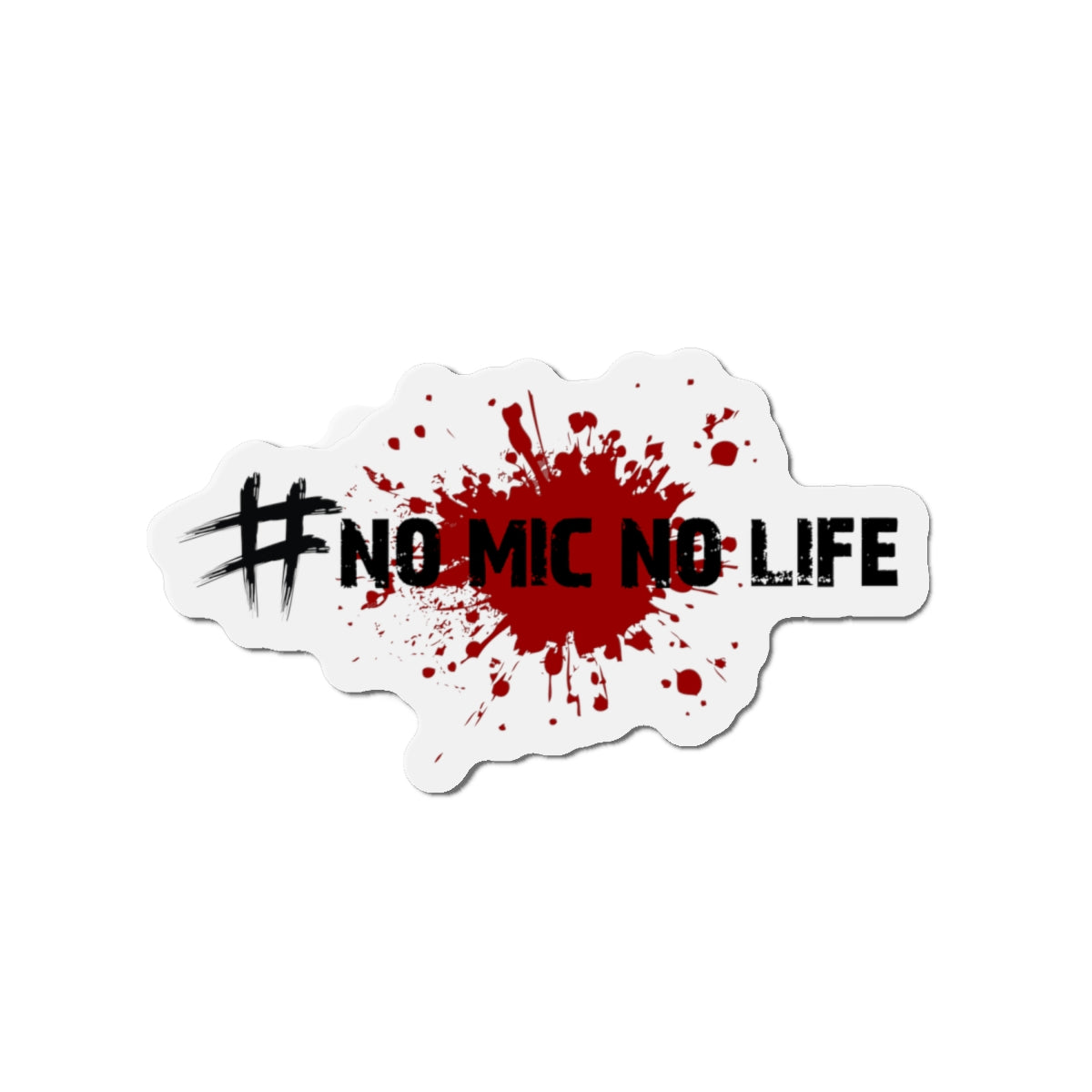 #No Mic No Life Die-Cut Magnet | Gaming Lover Gift, Gamer Room Decor, Fridge Magnet, Geeky Present, Video Game Enthusiast, Gaming Accessories