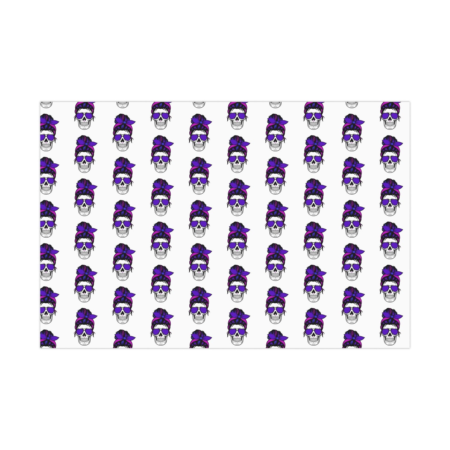 Feral Skull Gift Wrap Paper, Halloween Wrapping Paper, Unique Party Supplies, Dark Themed Gifts, Gothic Birthday Wrap