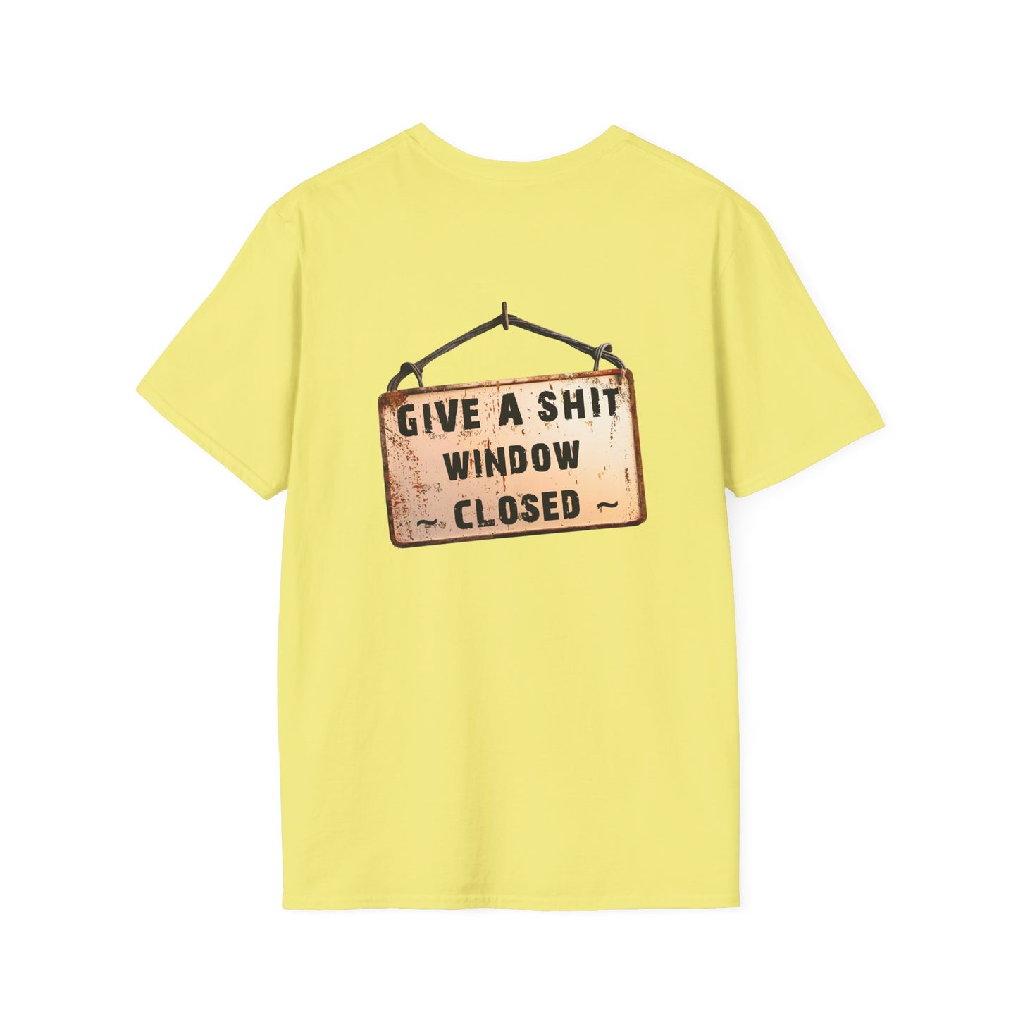 Funny Window Closed Unisex T-Shirt, Casual Wear, Gift for Friends, Humor Tee, Everyday Comfort, Sassy Statement Shirt