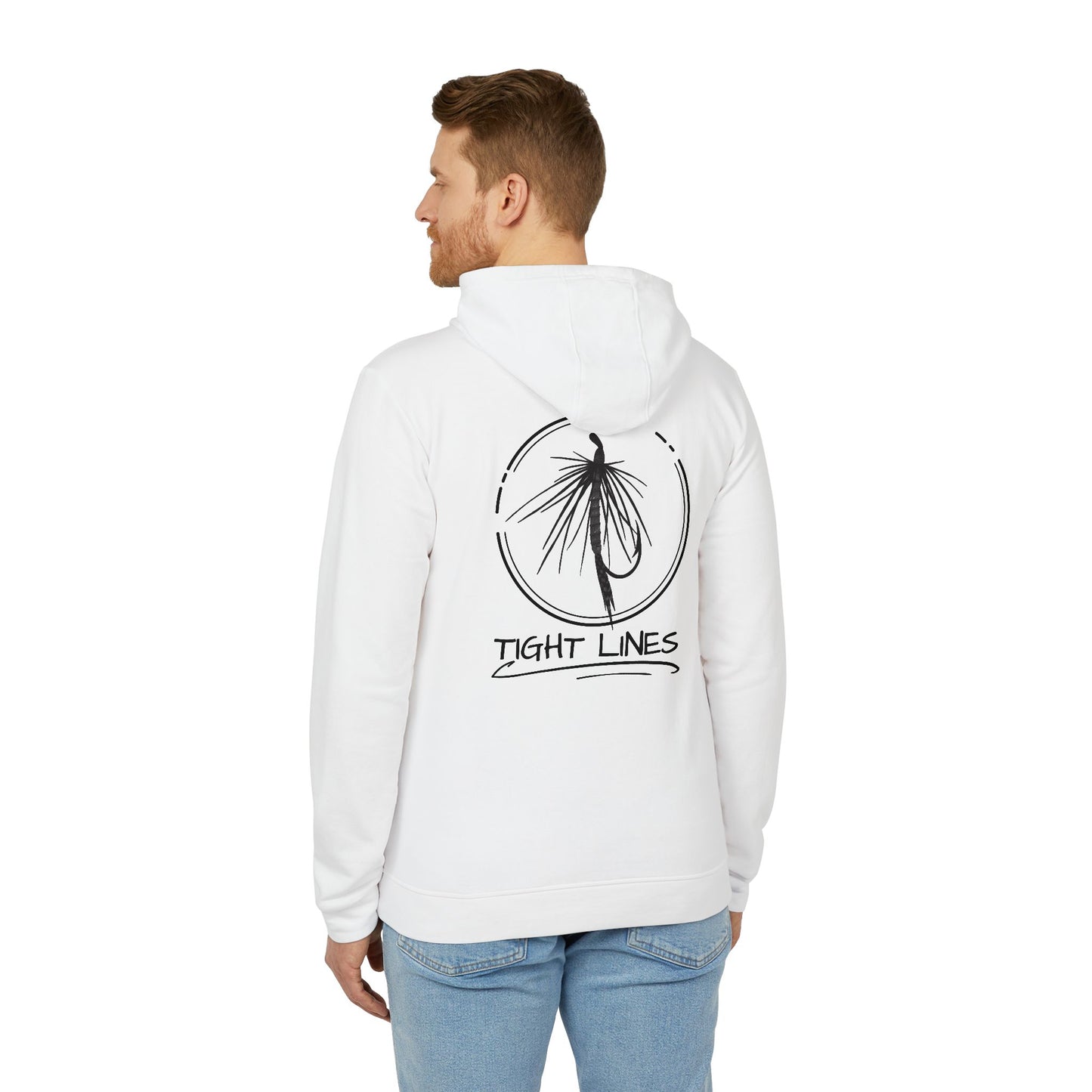 Tight Lights Adidas Fleece Hoodie - Perfect for Beach Days, Outdoors, and Casual Outings | Unisex, Beachwear