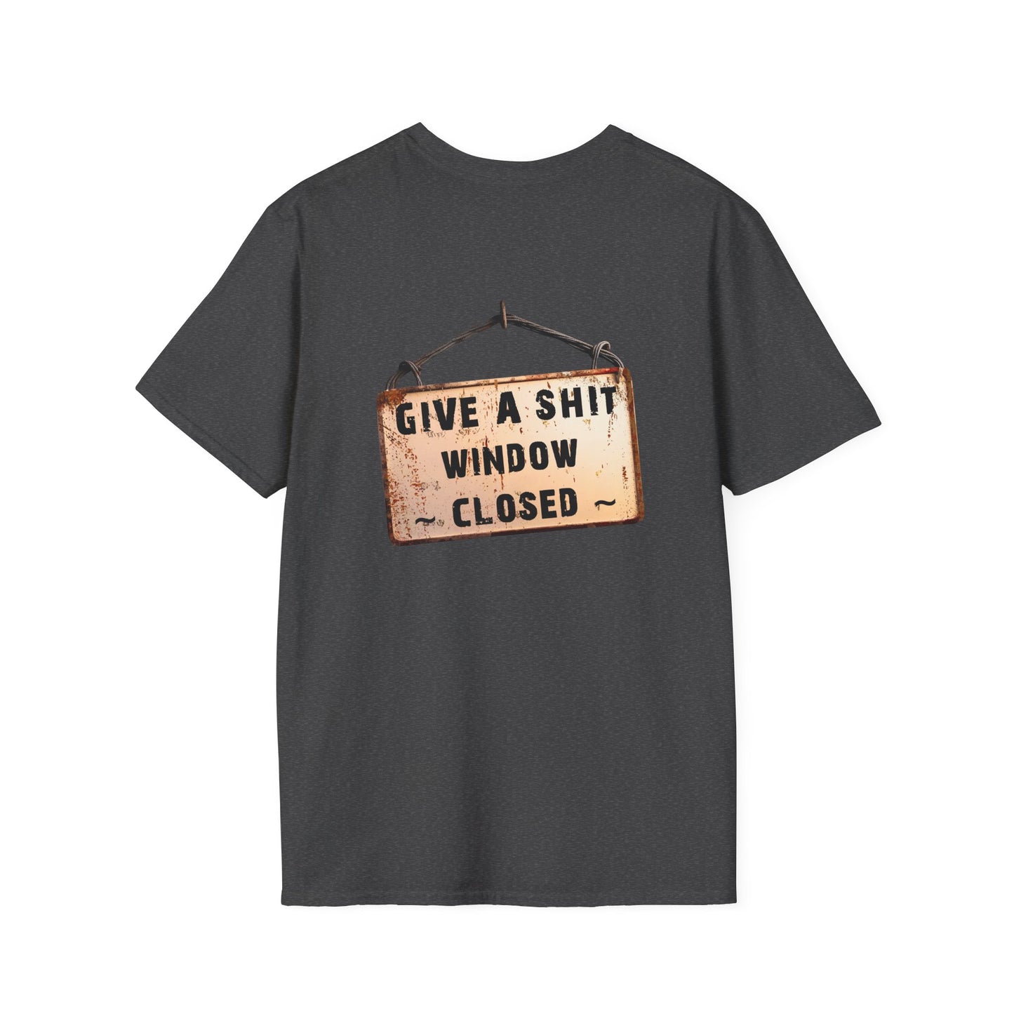 Funny Window Closed Unisex T-Shirt, Casual Wear, Gift for Friends, Humor Tee, Everyday Comfort, Sassy Statement Shirt