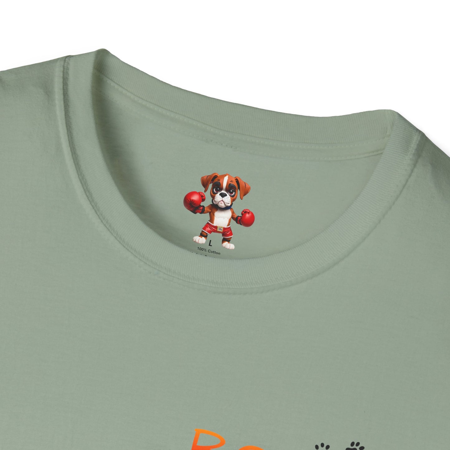 Unisex Boxer Momma T-Shirt - Softstyle Cotton Tee, Dog Lover Gift, Casual Fit, Pet Mom Shirt, Comfortable & Durable