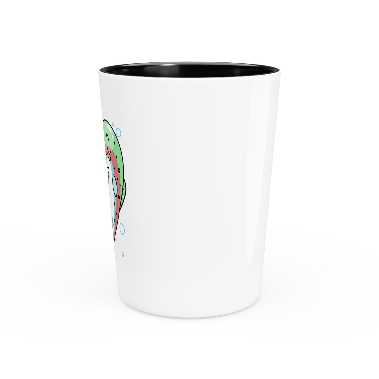 Trout Heart Shot Glass 1.9oz - Unique Fish Themed Barware Gift, Handcrafted Glass Shooter, Perfect for Anglers & Outdoor Lovers