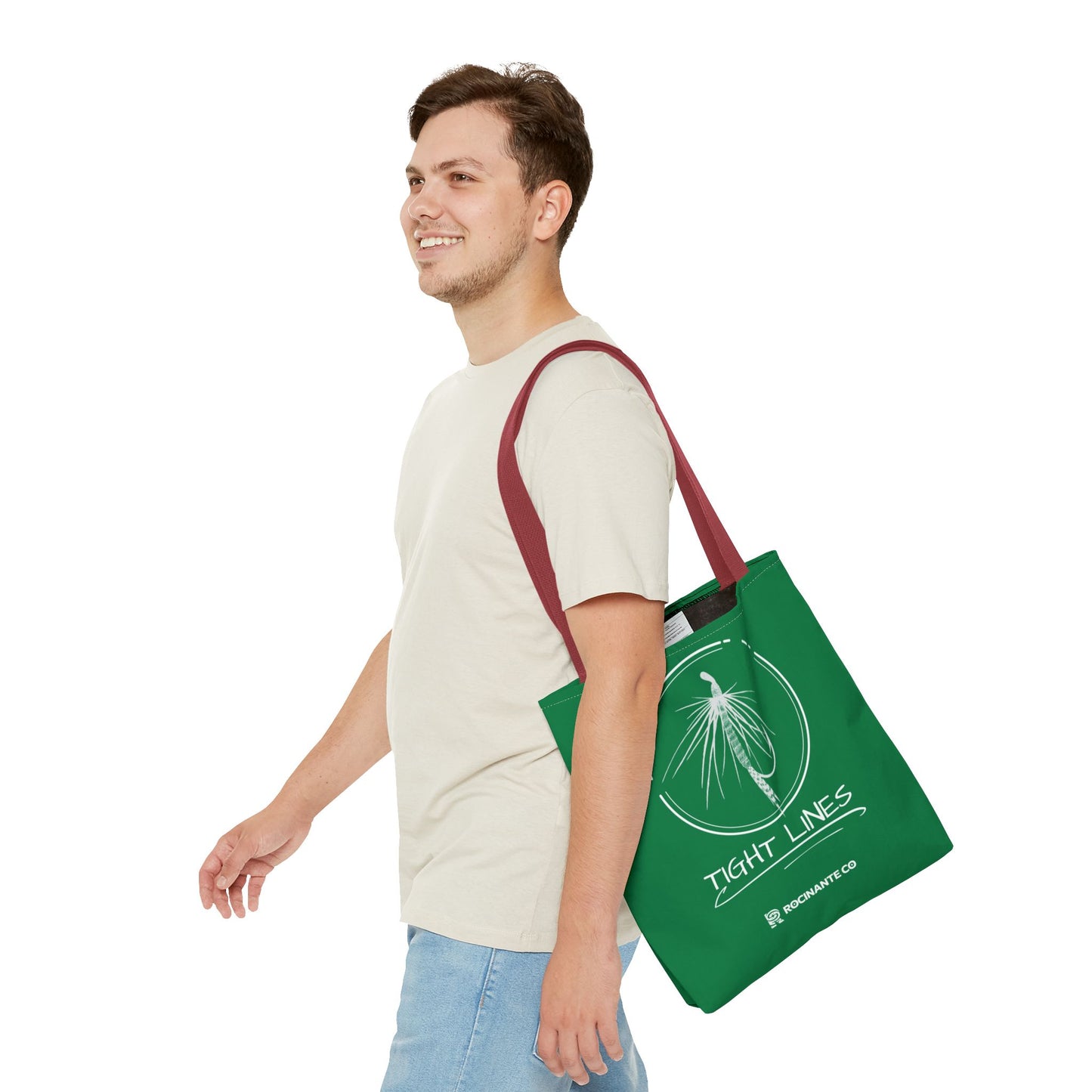 Tight Lines Tote Bag (Green)