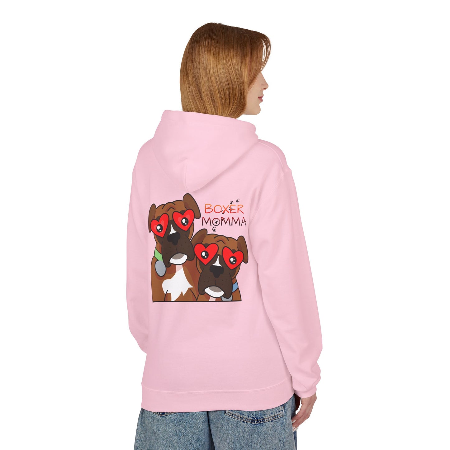 Unisex Boxer Momma Hoodie - Soft, Cozy Dog Lover Sweatshirt, Perfect Gift for Boxer Moms & Pet Lovers, Casual Pullover Top