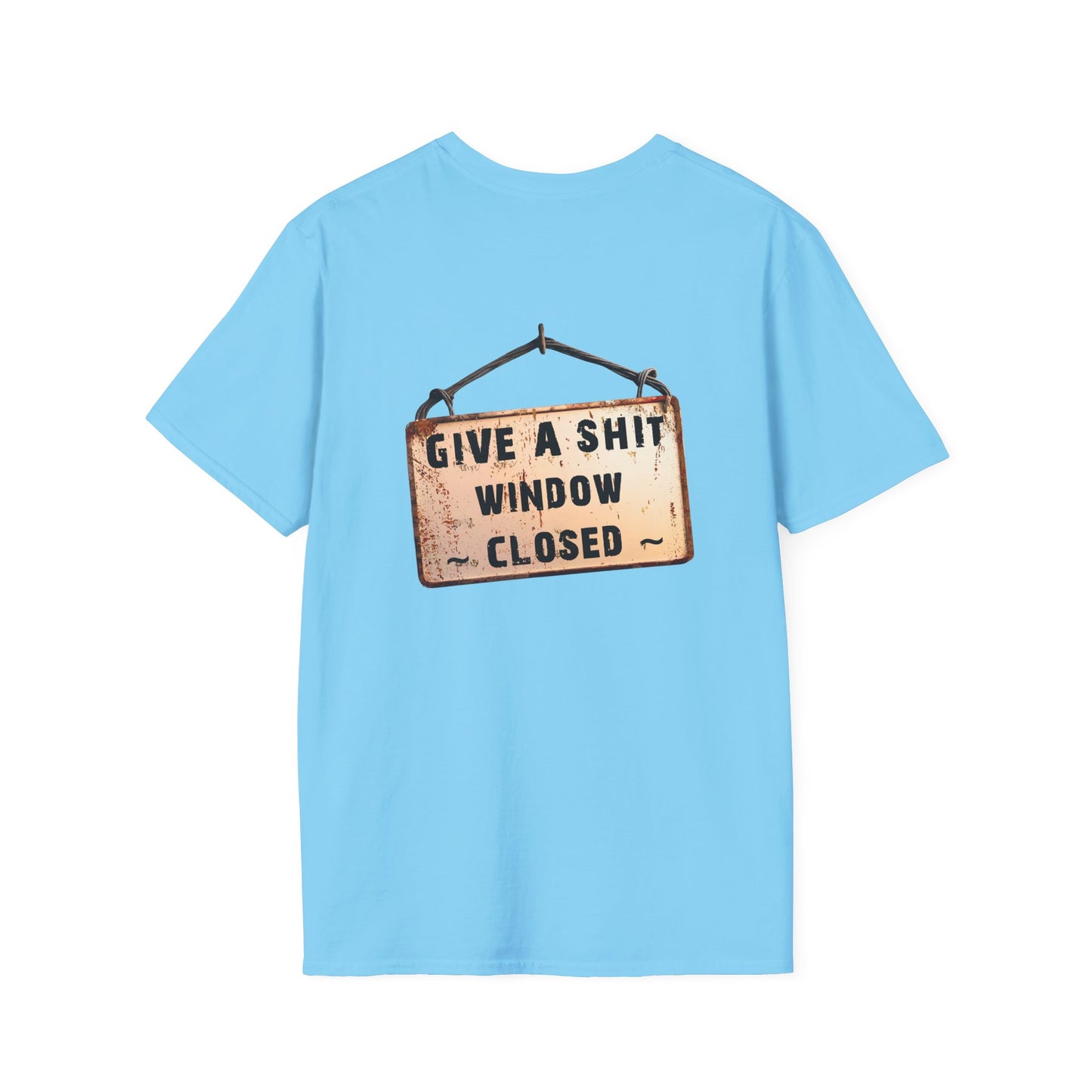 Funny Window Closed Unisex T-Shirt, Casual Wear, Gift for Friends, Humor Tee, Everyday Comfort, Sassy Statement Shirt
