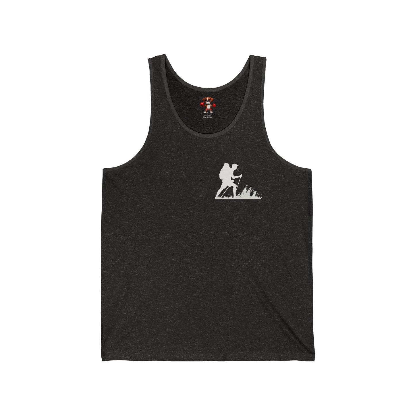 Out of Breath Hiking Club Unisex Jersey Tank | Outdoor Adventure Apparel, Gift for Hikers, Summer Workout Shirt, Nature Lover