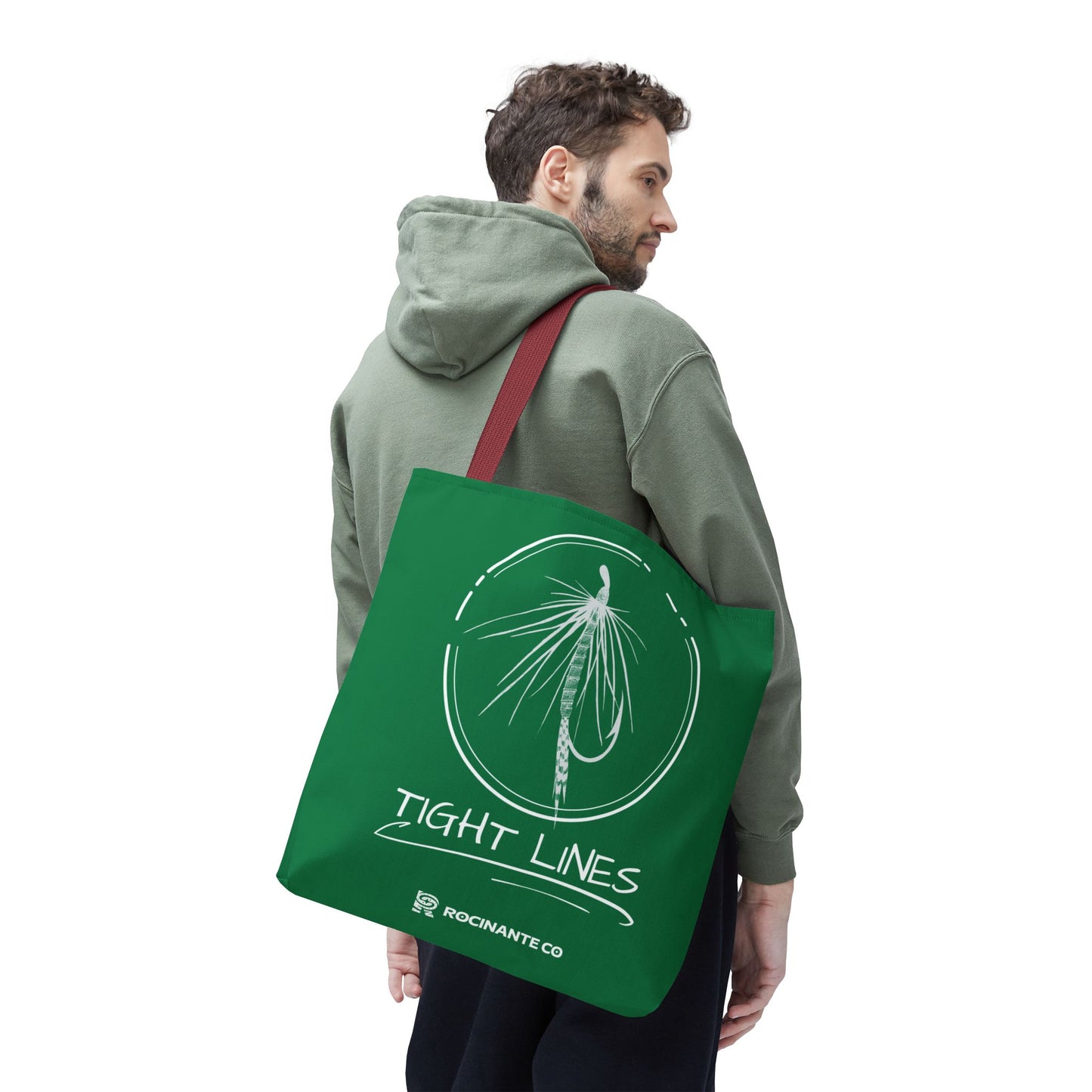 Tight Lines Tote Bag (Green)