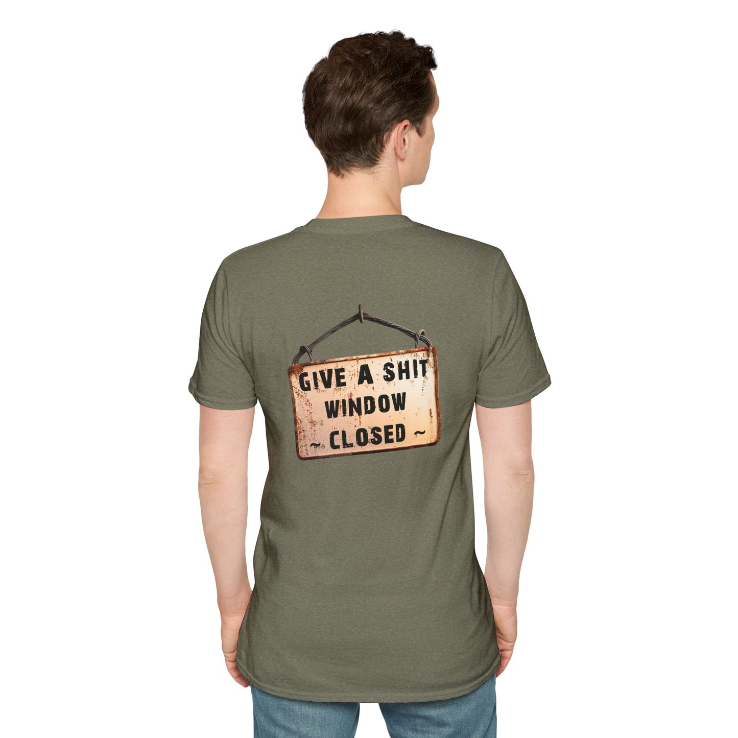 Funny Window Closed Unisex T-Shirt, Casual Wear, Gift for Friends, Humor Tee, Everyday Comfort, Sassy Statement Shirt