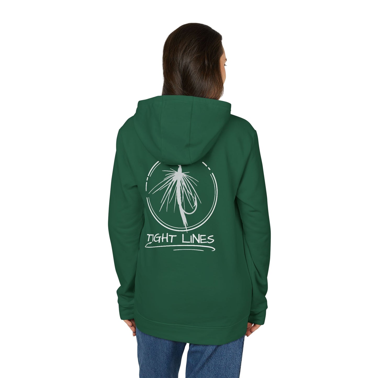 Tight Lights Adidas Fleece Hoodie - Perfect for Beach Days, Outdoors, and Casual Outings | Unisex, Beachwear