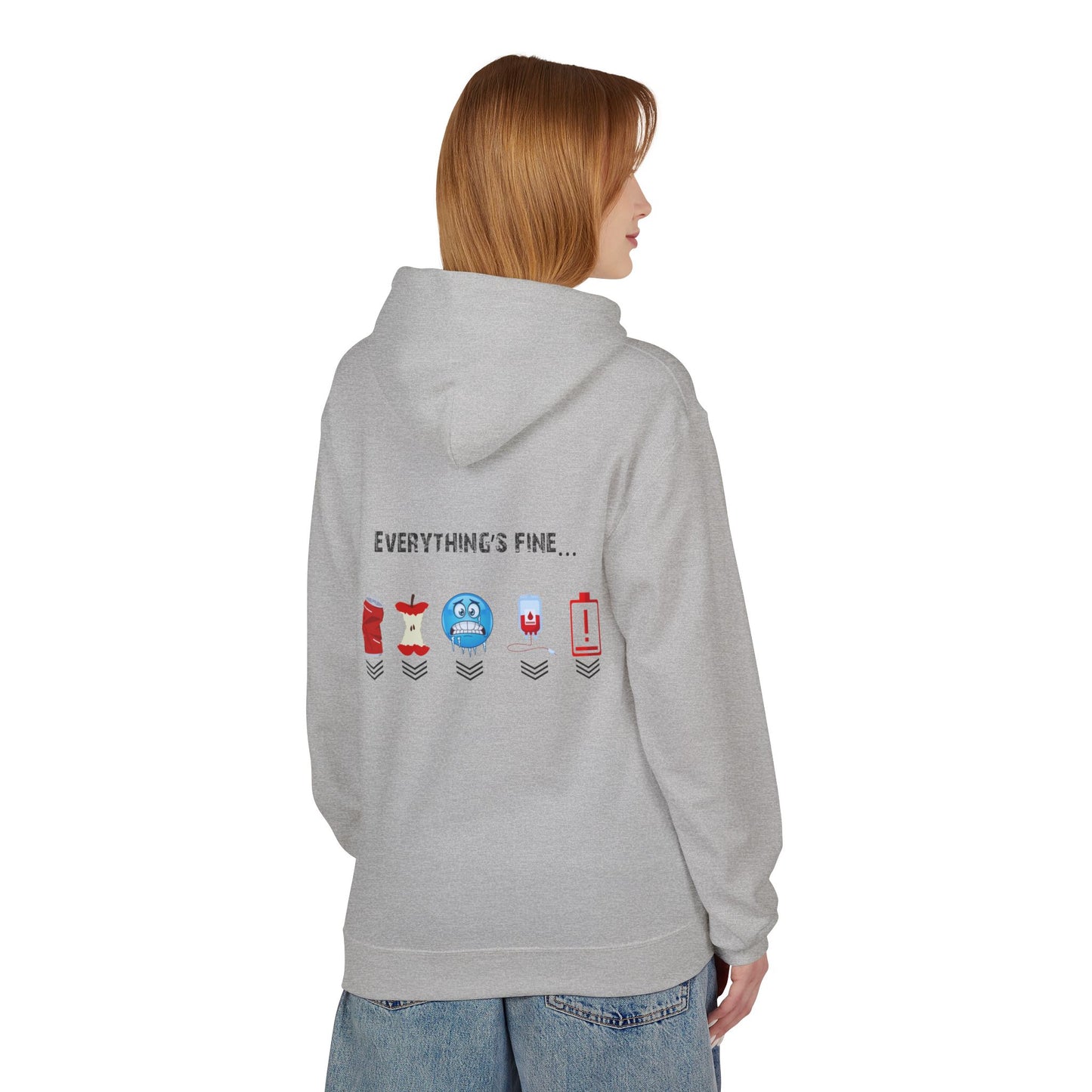 Everything's Fine Gamer Fleece Hoodie