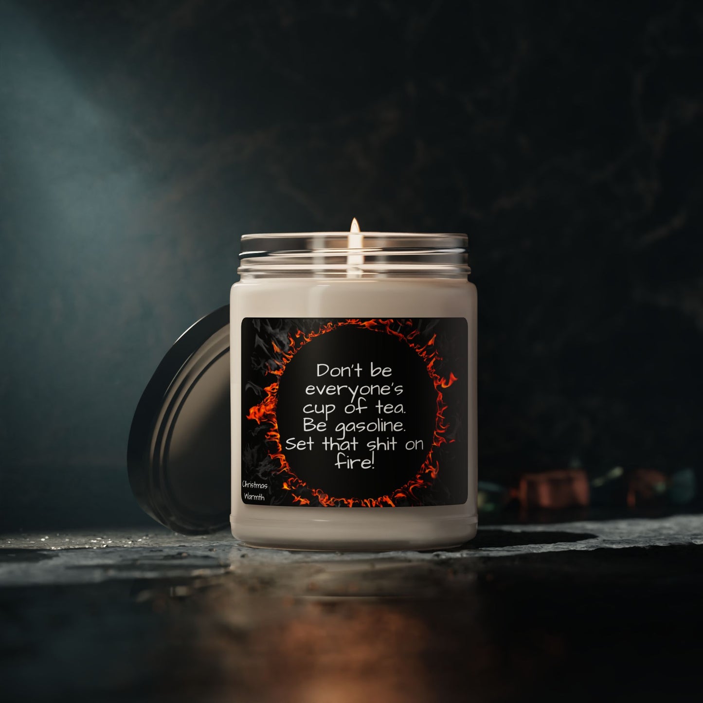 Motivational Be Gasoline Scented Candle | Unique Aromatherapy Gift for Energy & Focus | Handmade Home Decor for Inspiration