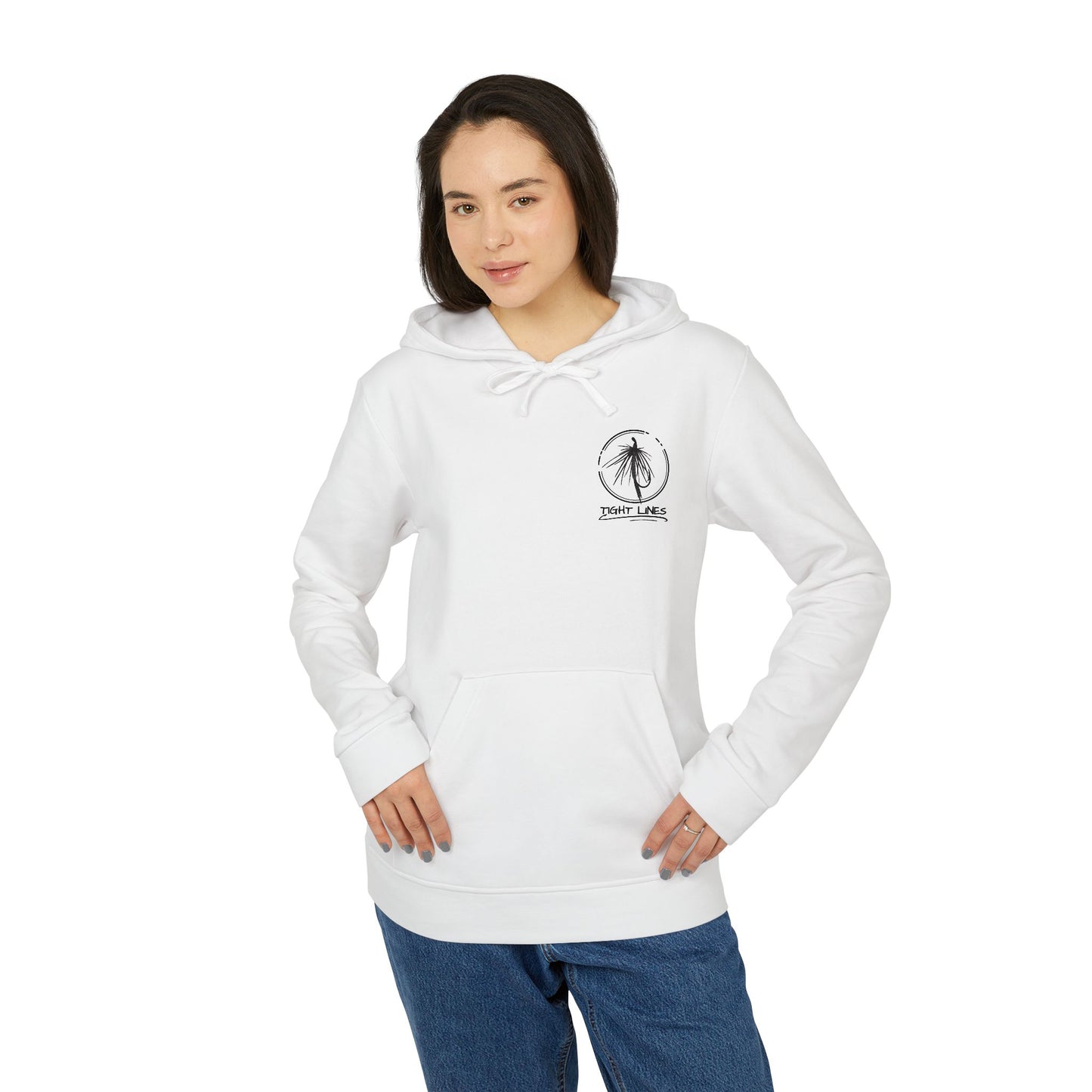 Tight Lights Adidas Fleece Hoodie - Perfect for Beach Days, Outdoors, and Casual Outings | Unisex, Beachwear