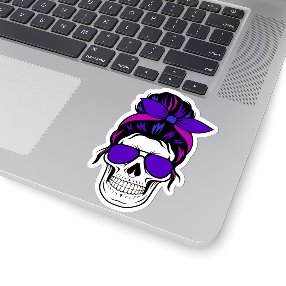 Feral Skull Sticker - Decal for Laptop, Water Bottle, Skateboard, Skull Art, Durable Waterproof Vinyl