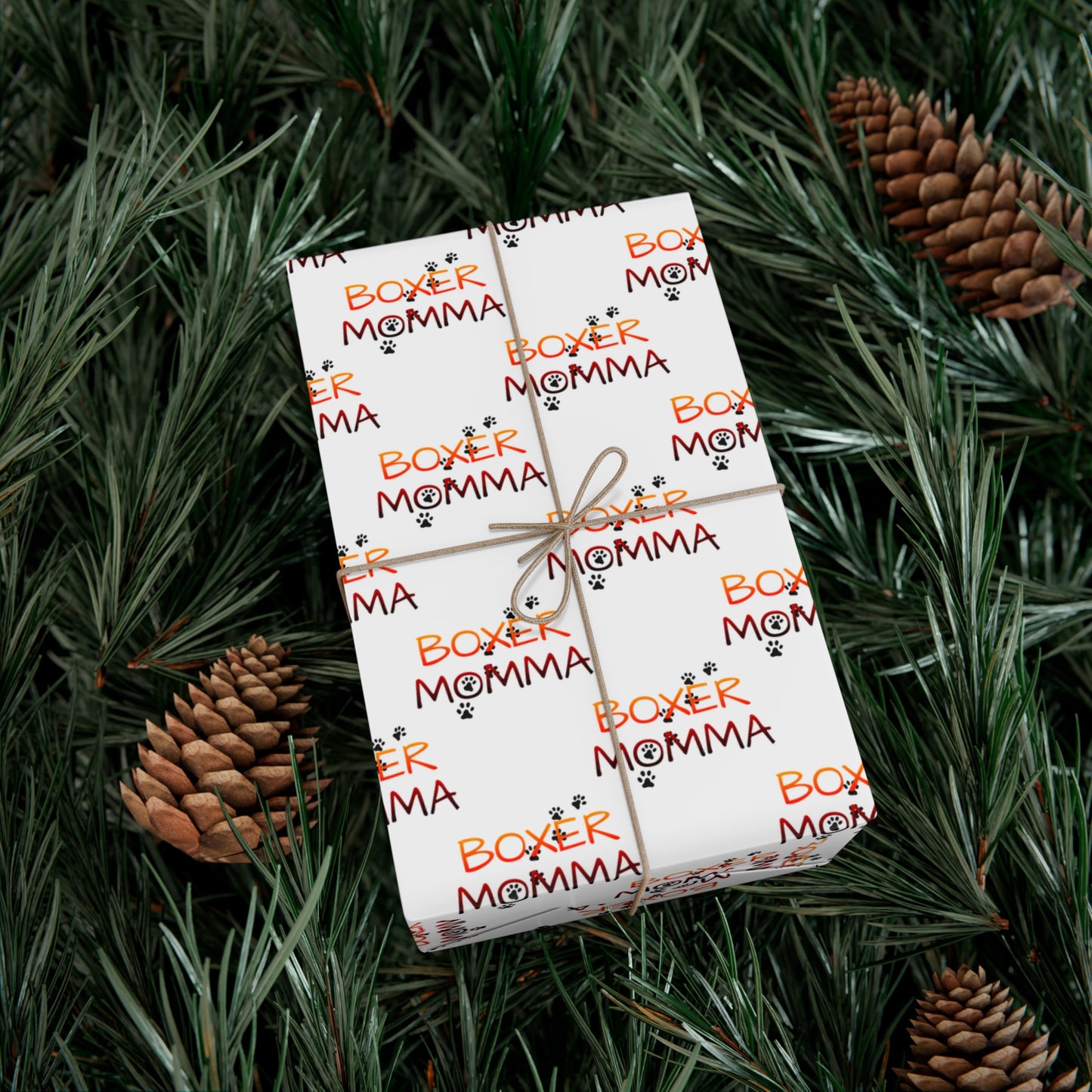 Boxer Momma Gift Wrap, Custom Pet Lover Wrapping Paper, Unique Dog Owner Gift Wrap, Boxer Dog Party Supplies, Pet Adoption Celebration