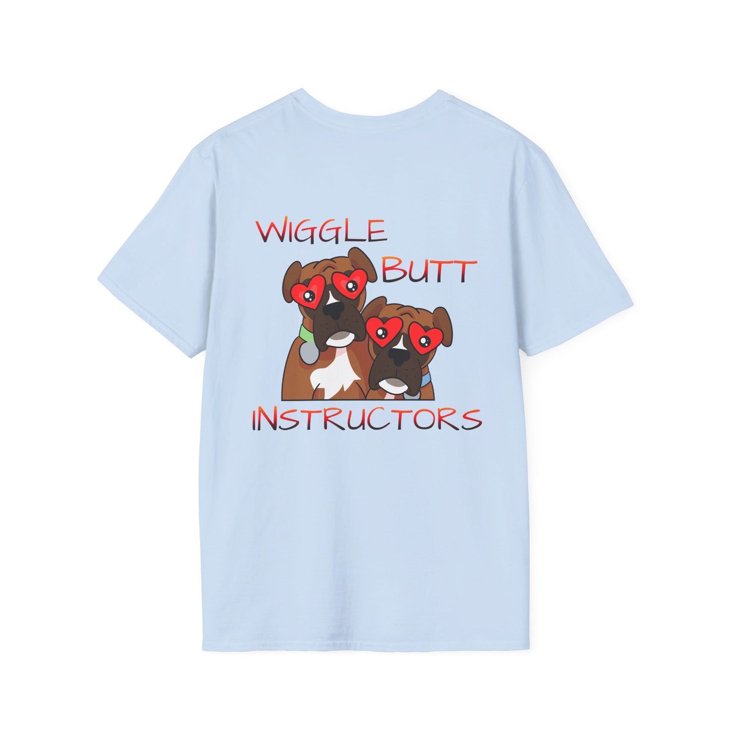 Unisex Wiggle Butt Instructors Tee - Funny Dog Trainer Shirt & Pet Lover Gift, Casual Animal Trainer Top