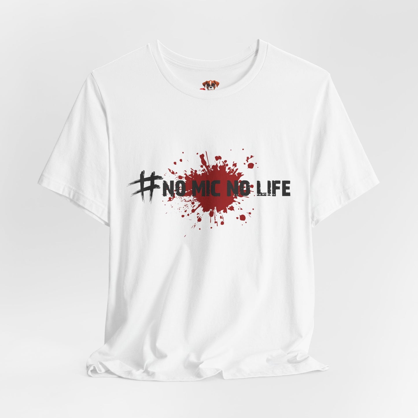 #No Mic No Life Unisex Tee, Fans of Zombie Culture, Graphic Tee for Casual Wear, Gamer Essentials, Zombie Apocalypse Survival Gear