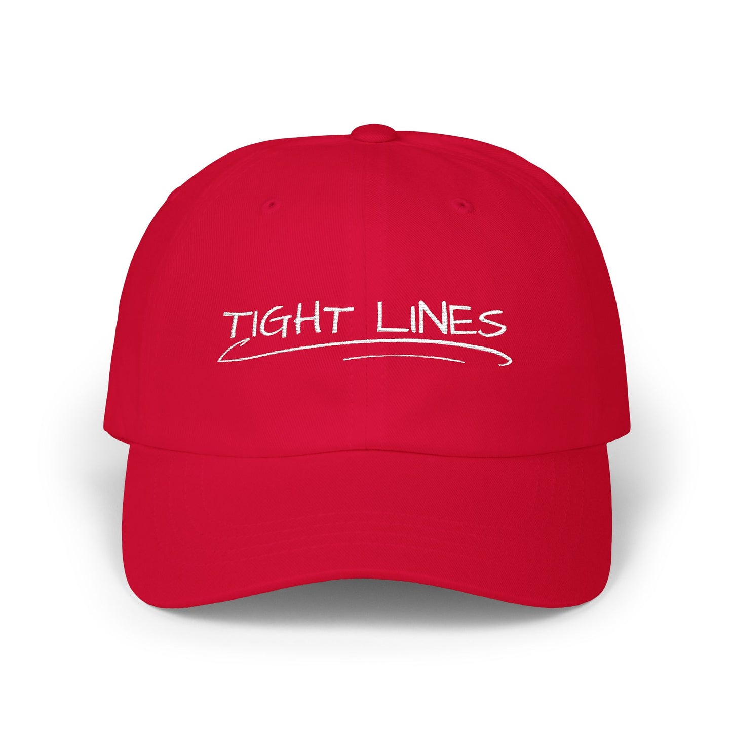 Tight Lines Embroidered Hat (Light Logo)