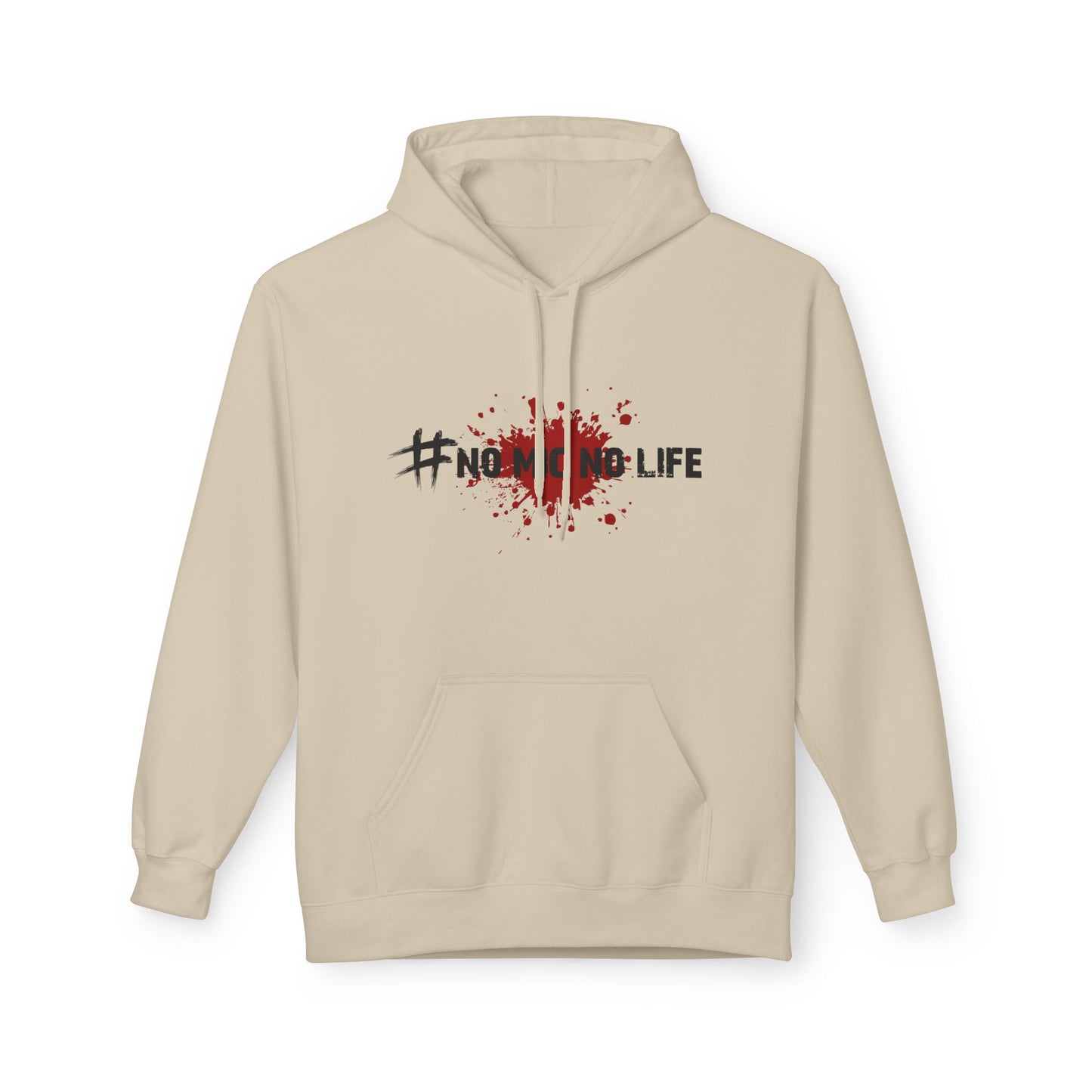 #No Mic No Life Unisex Hoodie – Gamer Essentials, Perfect for Halloween, Cosplay, Gift for Fans, Gaming, Zombie Culture