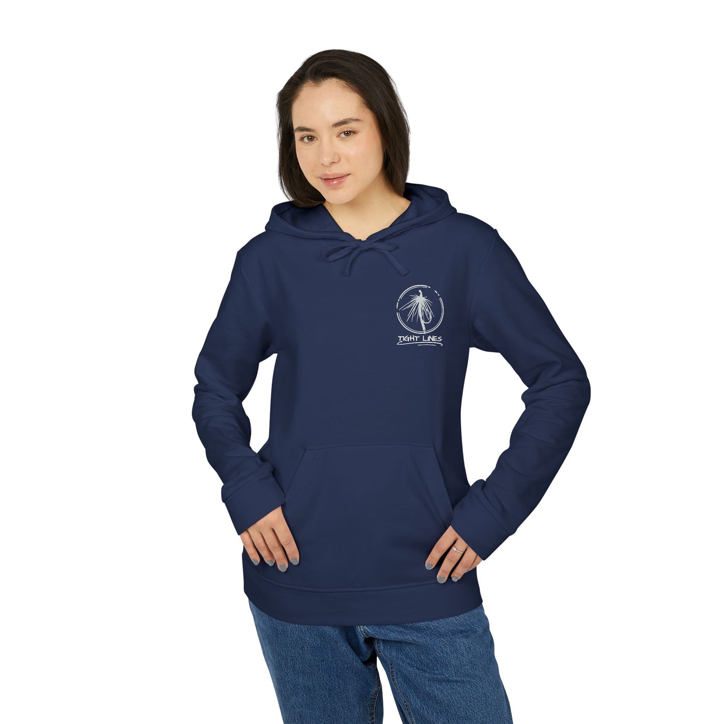 Tight Lights Adidas Fleece Hoodie - Perfect for Beach Days, Outdoors, and Casual Outings | Unisex, Beachwear
