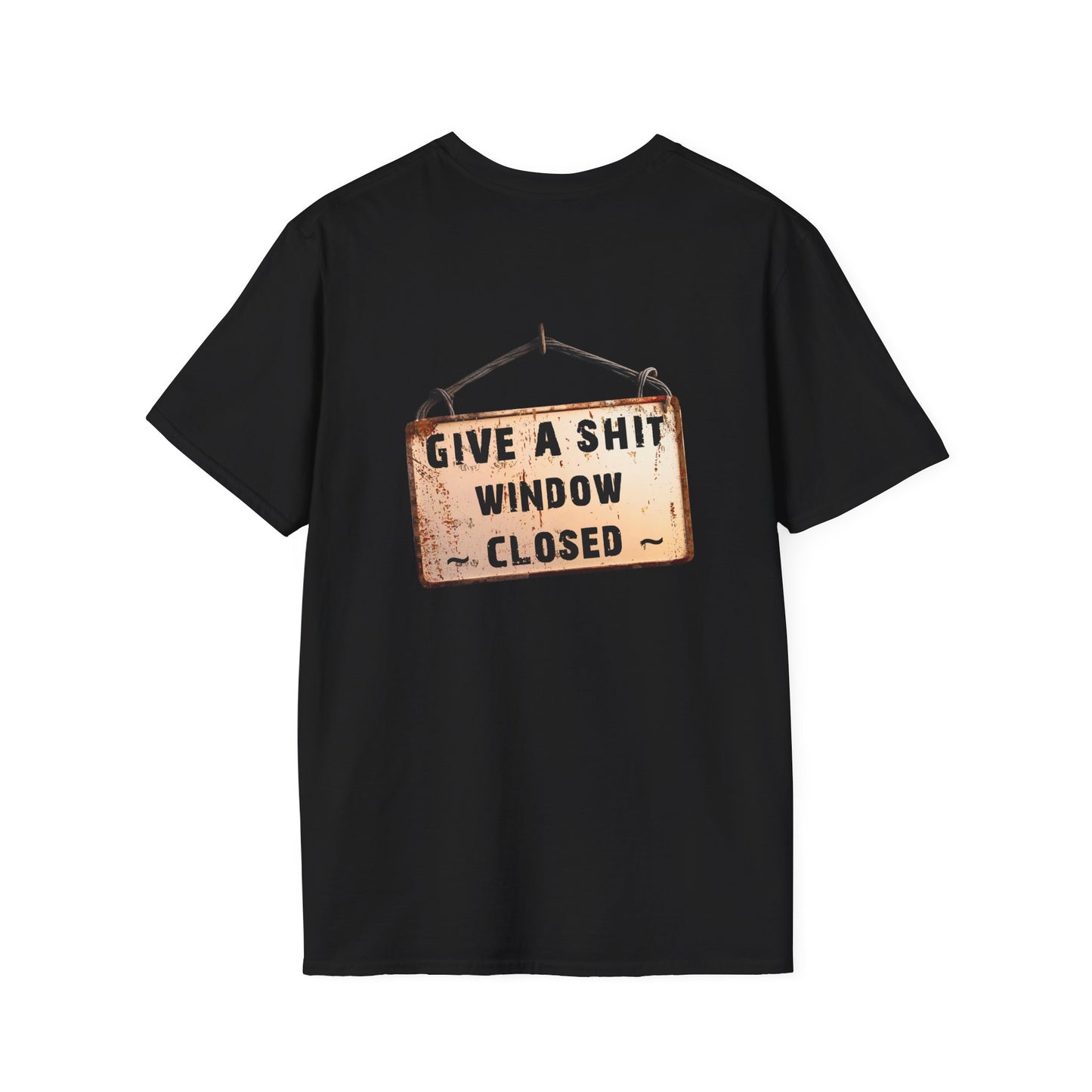 Funny Window Closed Unisex T-Shirt, Casual Wear, Gift for Friends, Humor Tee, Everyday Comfort, Sassy Statement Shirt