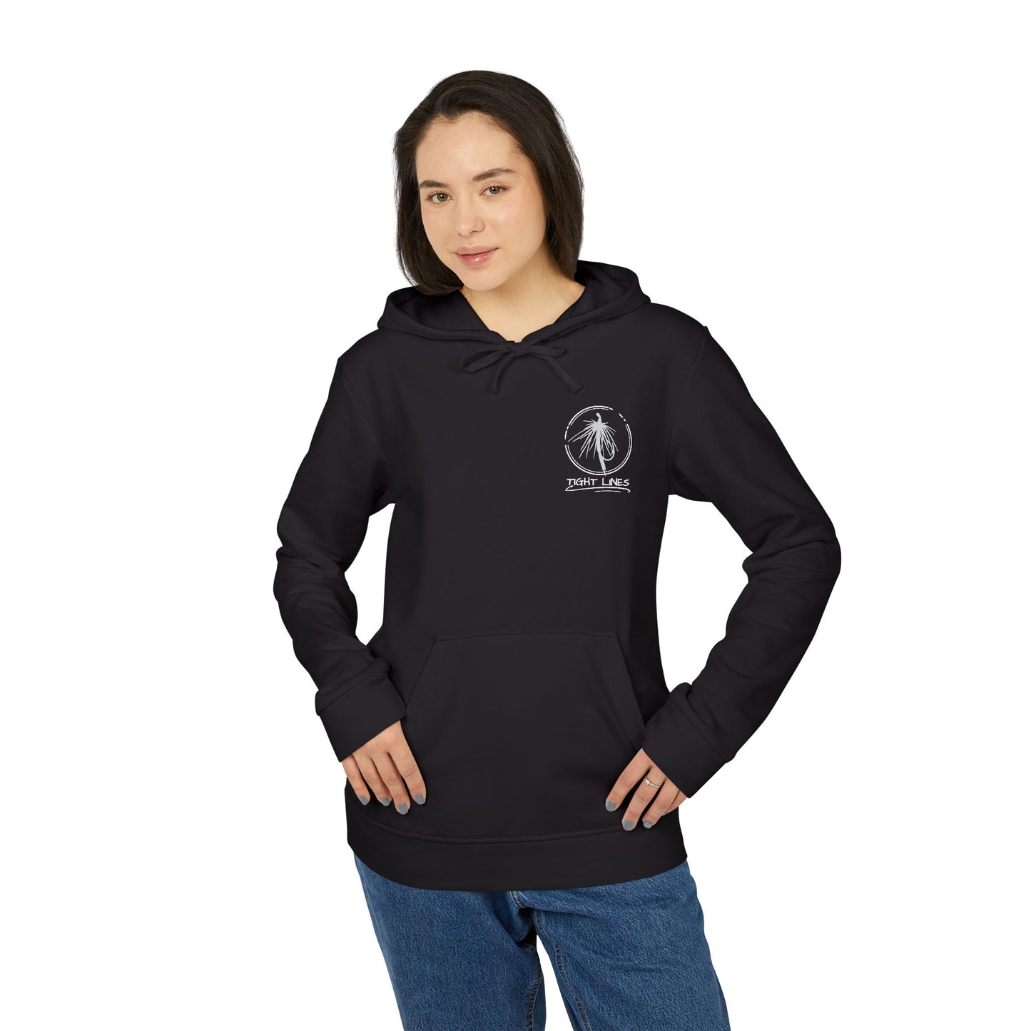 Tight Lights Adidas Fleece Hoodie - Perfect for Beach Days, Outdoors, and Casual Outings | Unisex, Beachwear