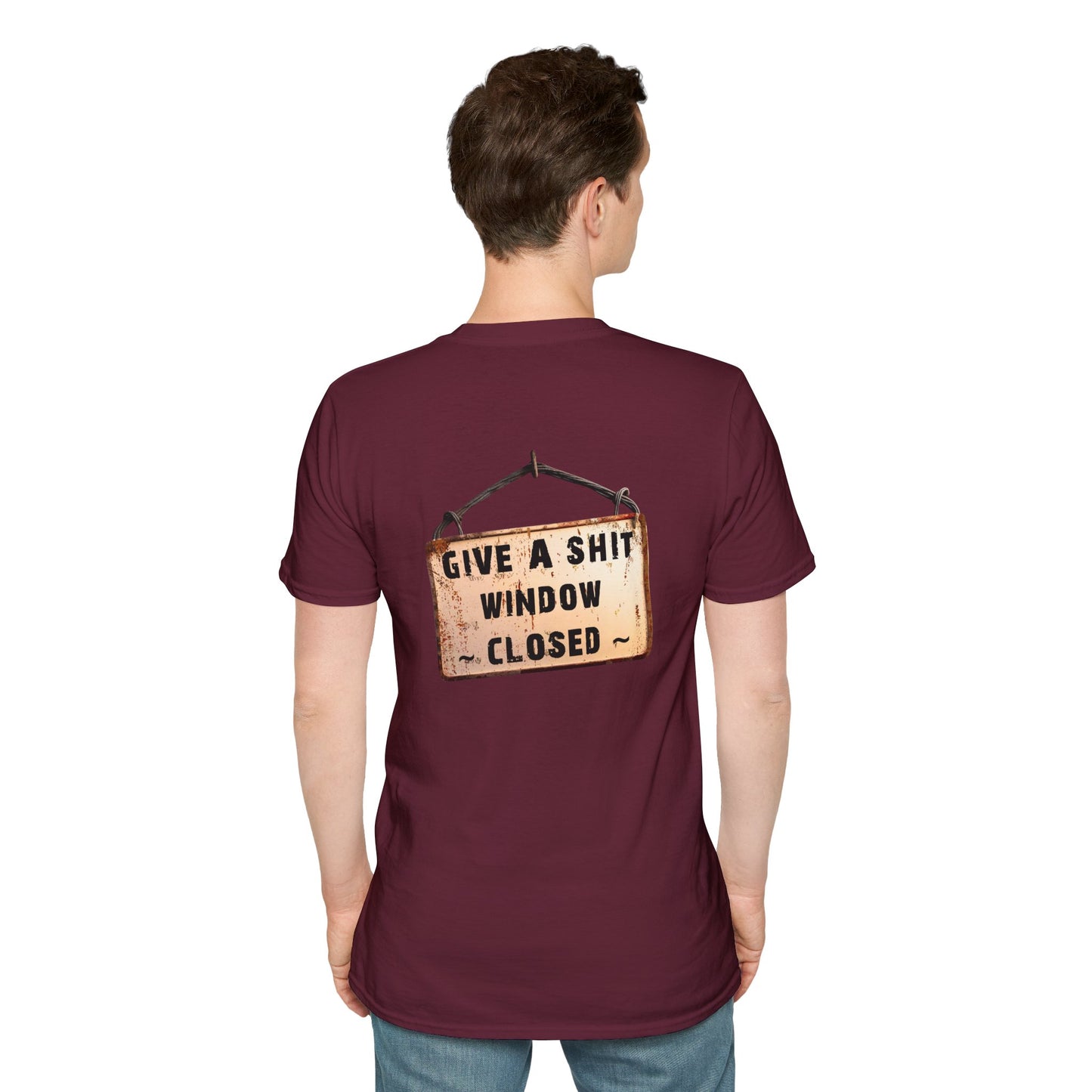 Funny Window Closed Unisex T-Shirt, Casual Wear, Gift for Friends, Humor Tee, Everyday Comfort, Sassy Statement Shirt