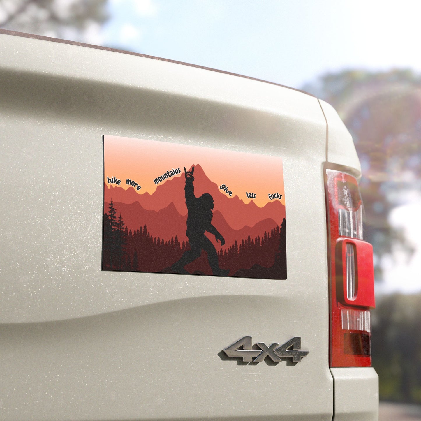Hike More Mountains Car Magnet | Adventure Decor, Outdoor Enthusiast Gift, Funny Car Magnet, Road Trip Accessories, Hiking Lover Gift
