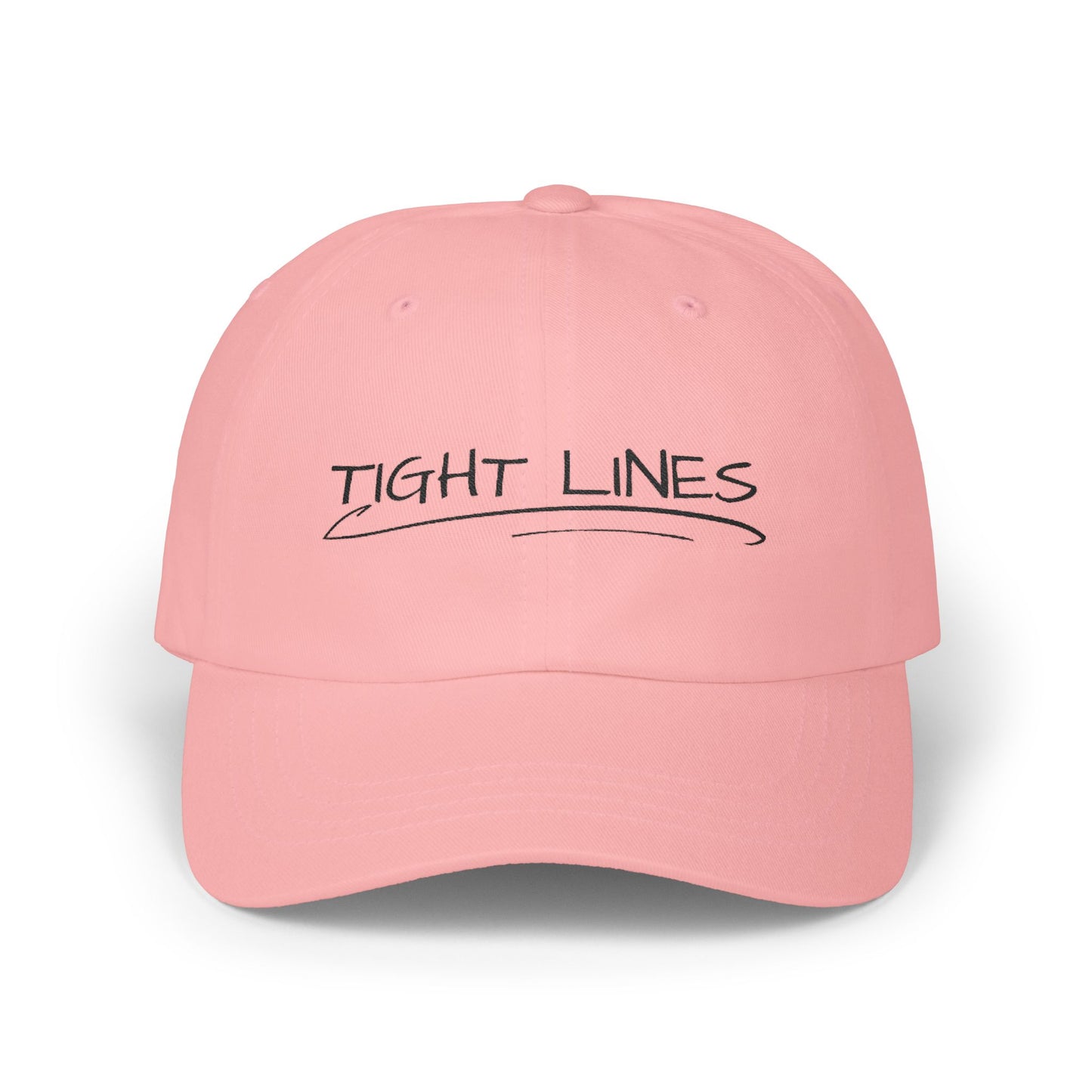 Tight Lines Embroidered Hat (Dark Logo)