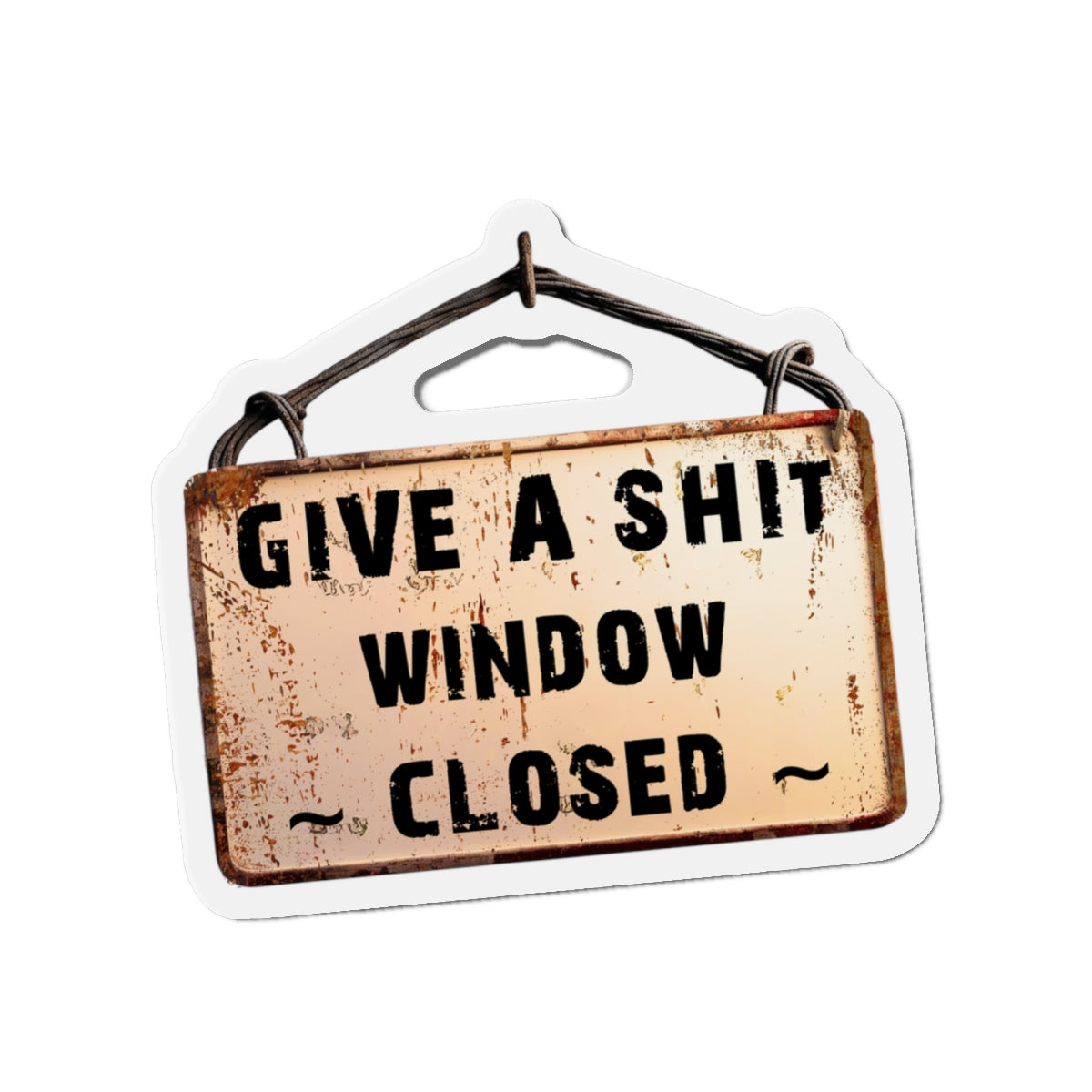 Funny Window Closed Die-Cut Magnets, Quirky Fridge Decor, Humorous Gift for Friends, Kitchen and Office Decor, Perfect for Housewarming or Gag Gift