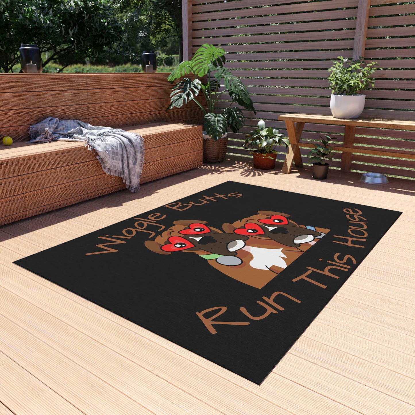 Wiggle Butt House Outdoor Rug