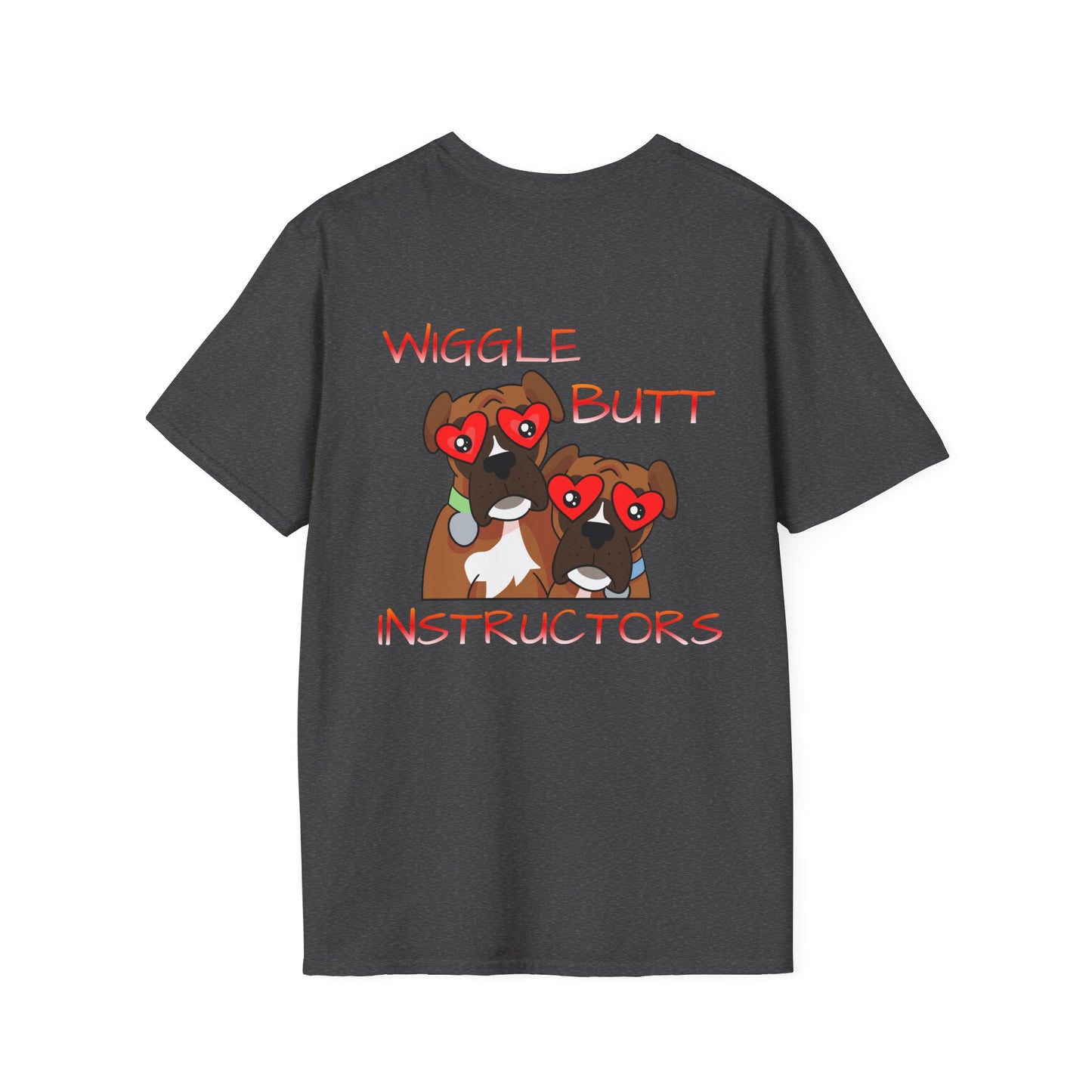 Unisex Wiggle Butt Instructors Tee - Funny Dog Trainer Shirt & Pet Lover Gift, Casual Animal Trainer Top