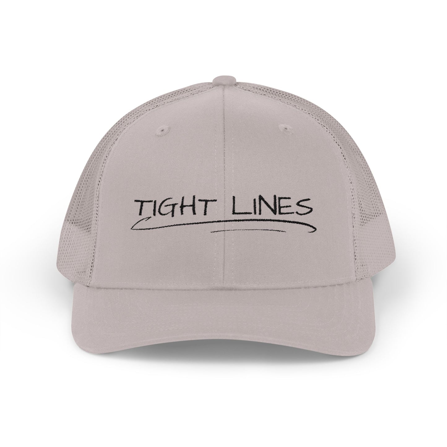 Tight Lines Embroidered Trucker Hat (Dark Logo)