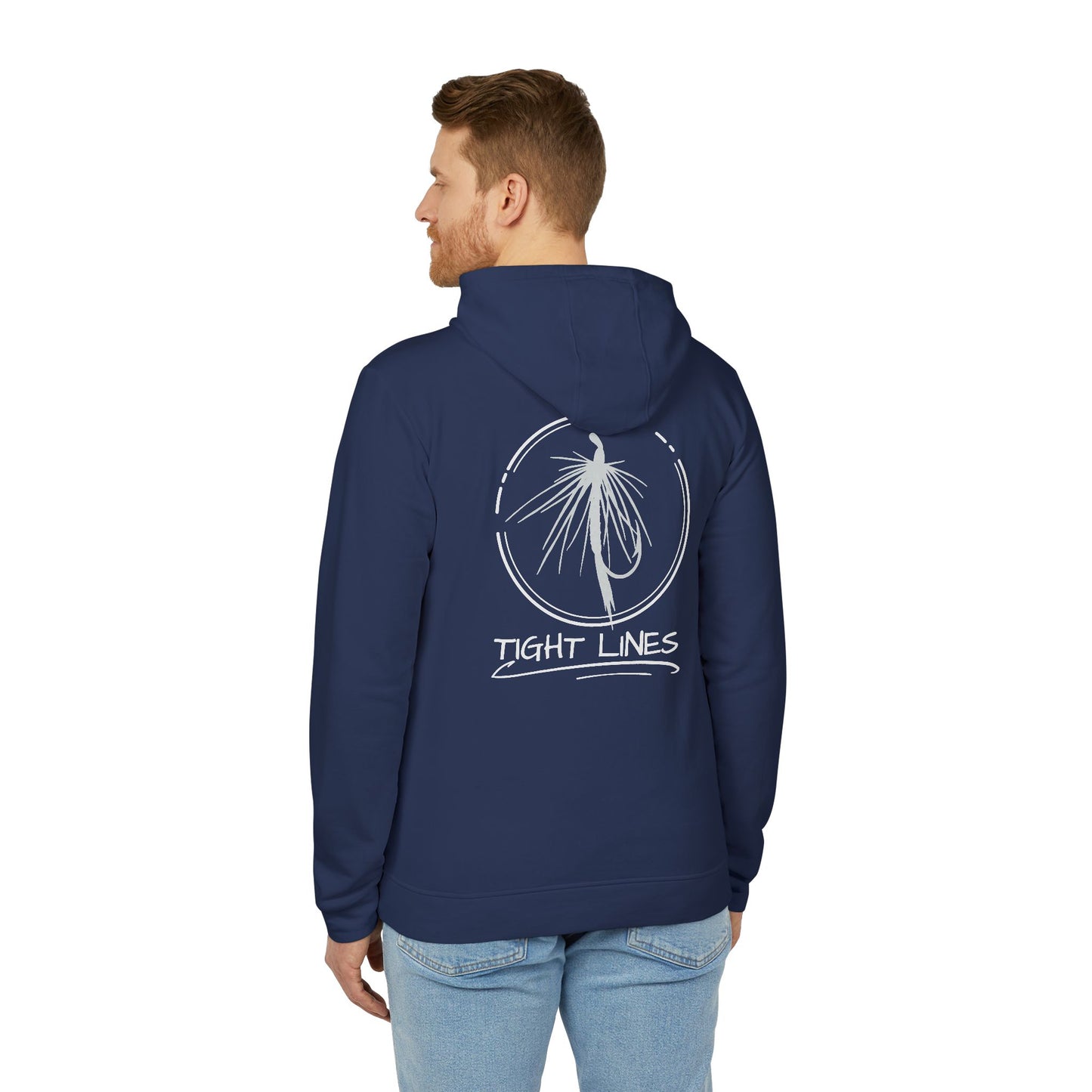Tight Lights Adidas Fleece Hoodie - Perfect for Beach Days, Outdoors, and Casual Outings | Unisex, Beachwear