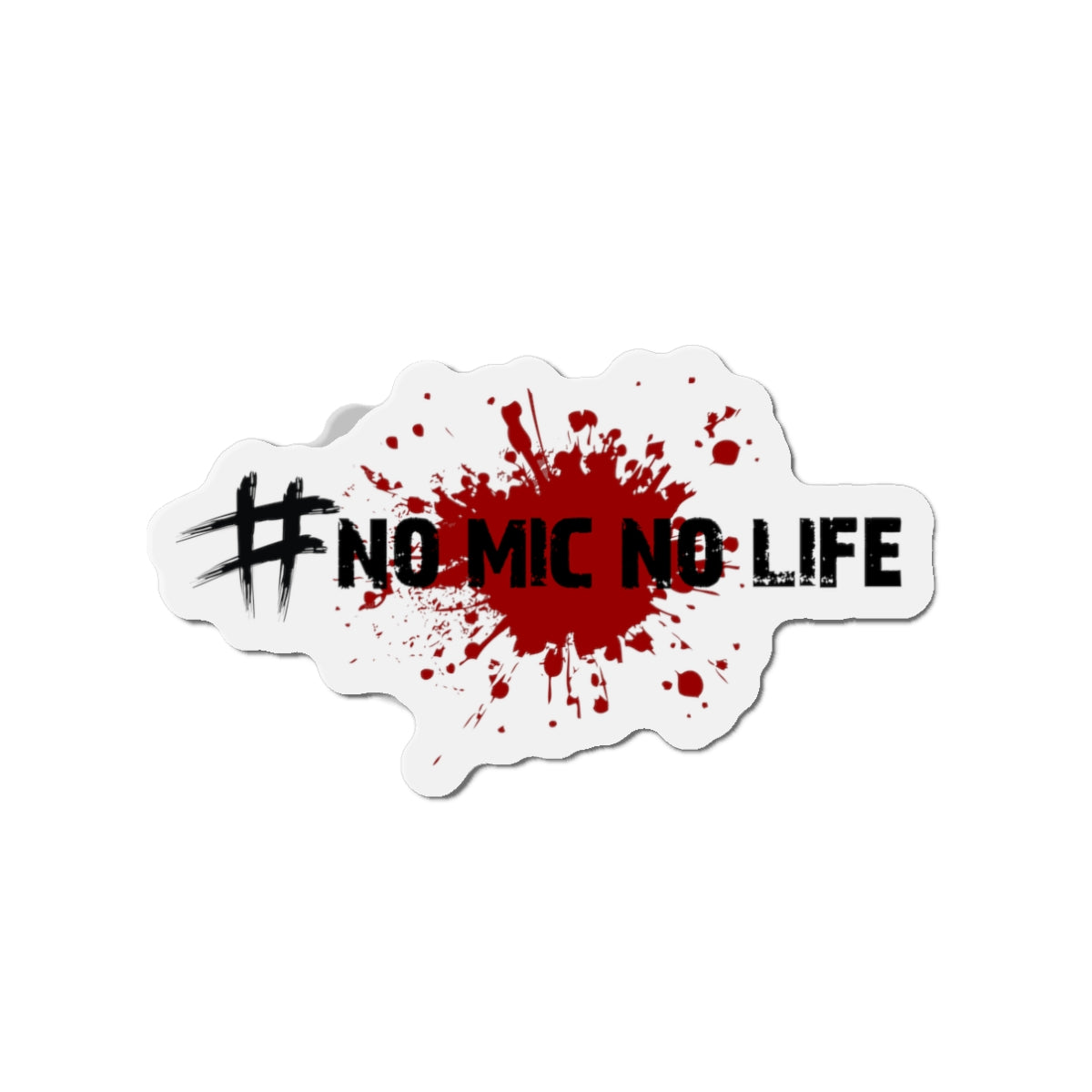 #No Mic No Life Die-Cut Magnet | Gaming Lover Gift, Gamer Room Decor, Fridge Magnet, Geeky Present, Video Game Enthusiast, Gaming Accessories