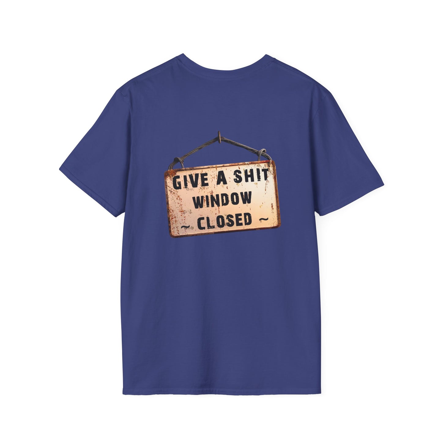 Funny Window Closed Unisex T-Shirt, Casual Wear, Gift for Friends, Humor Tee, Everyday Comfort, Sassy Statement Shirt