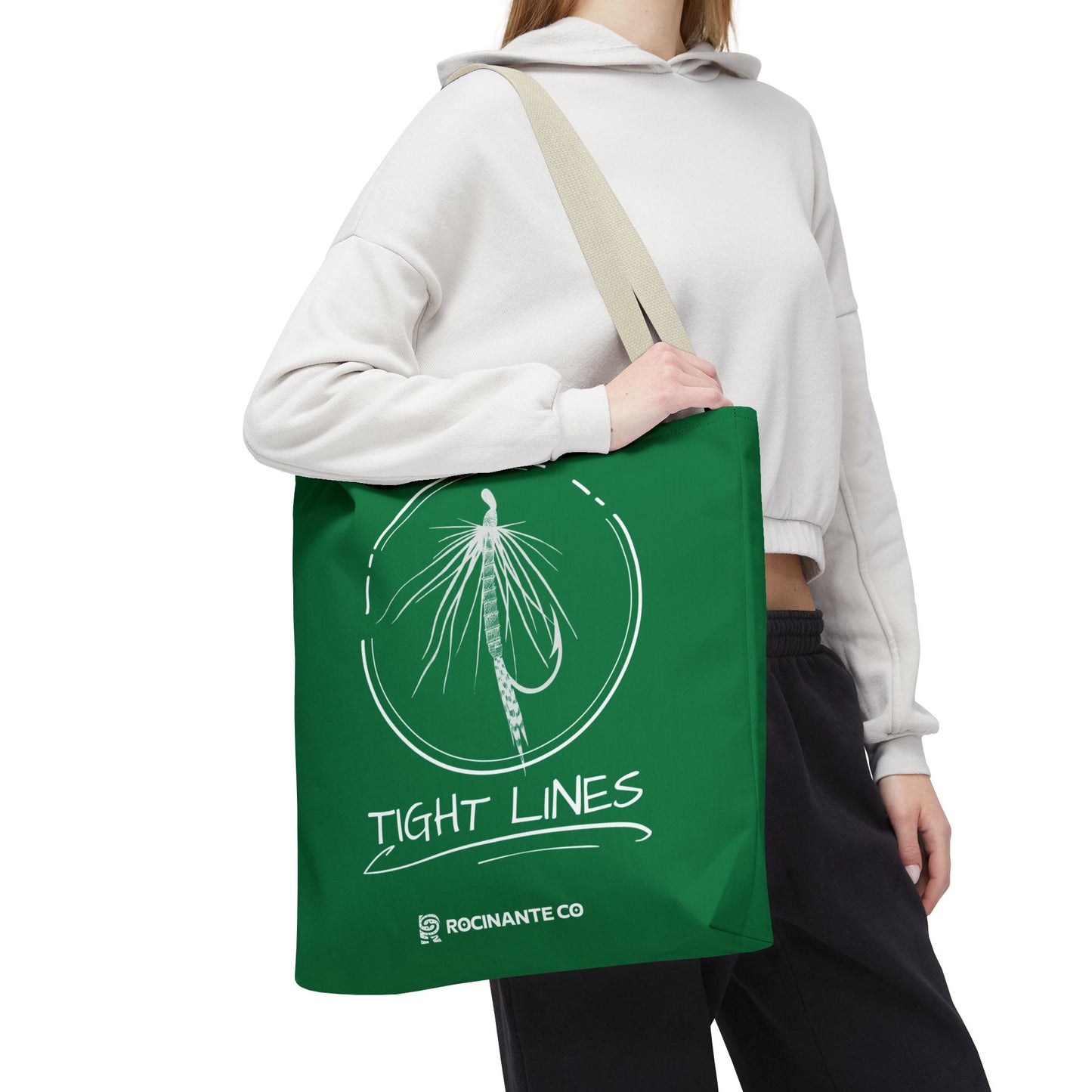 Tight Lines Tote Bag (Green)
