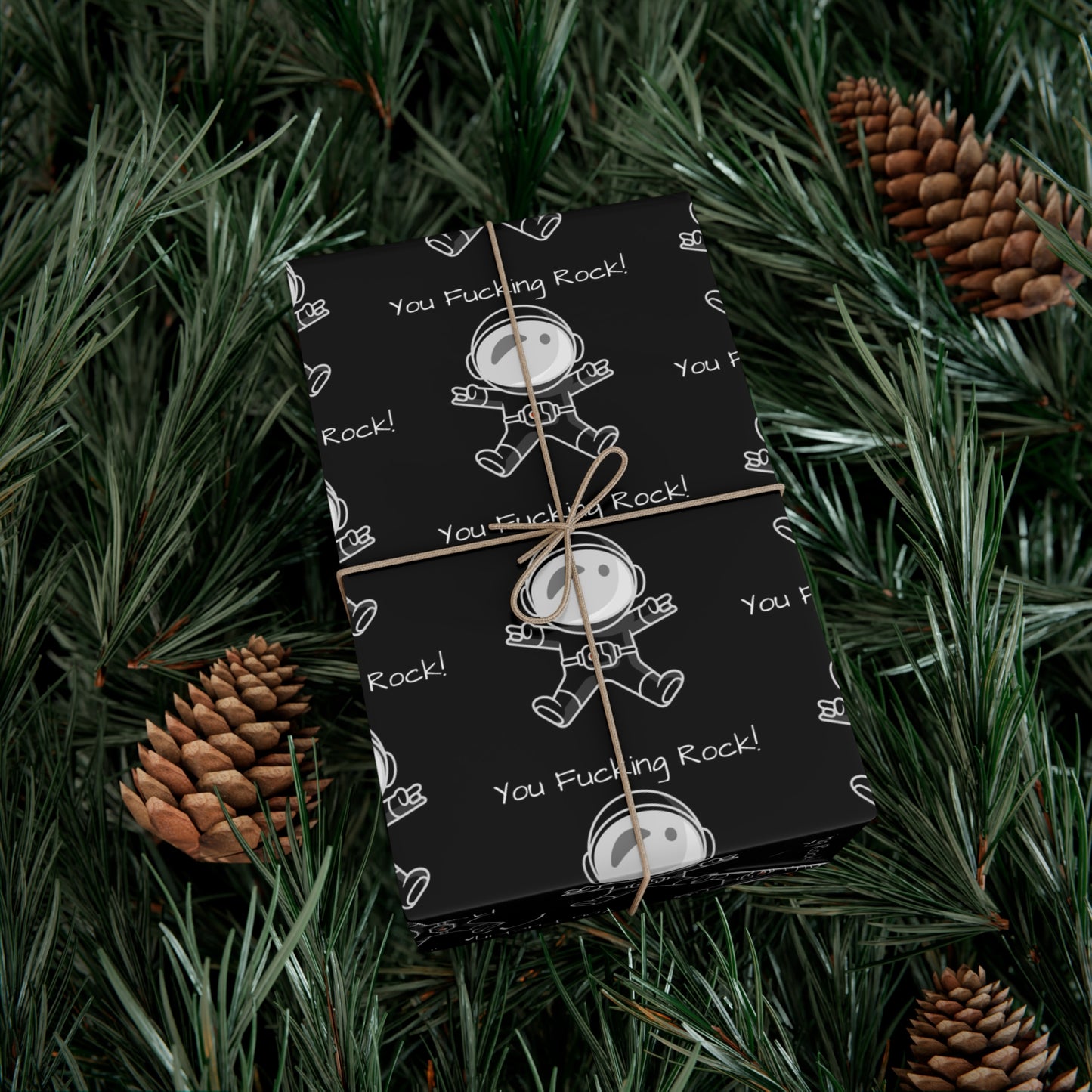 You Rock! Astronaut Gift Wrap Paper - Fun Wrapping for Birthdays, Holidays, Parties, Unique Gift Wrap