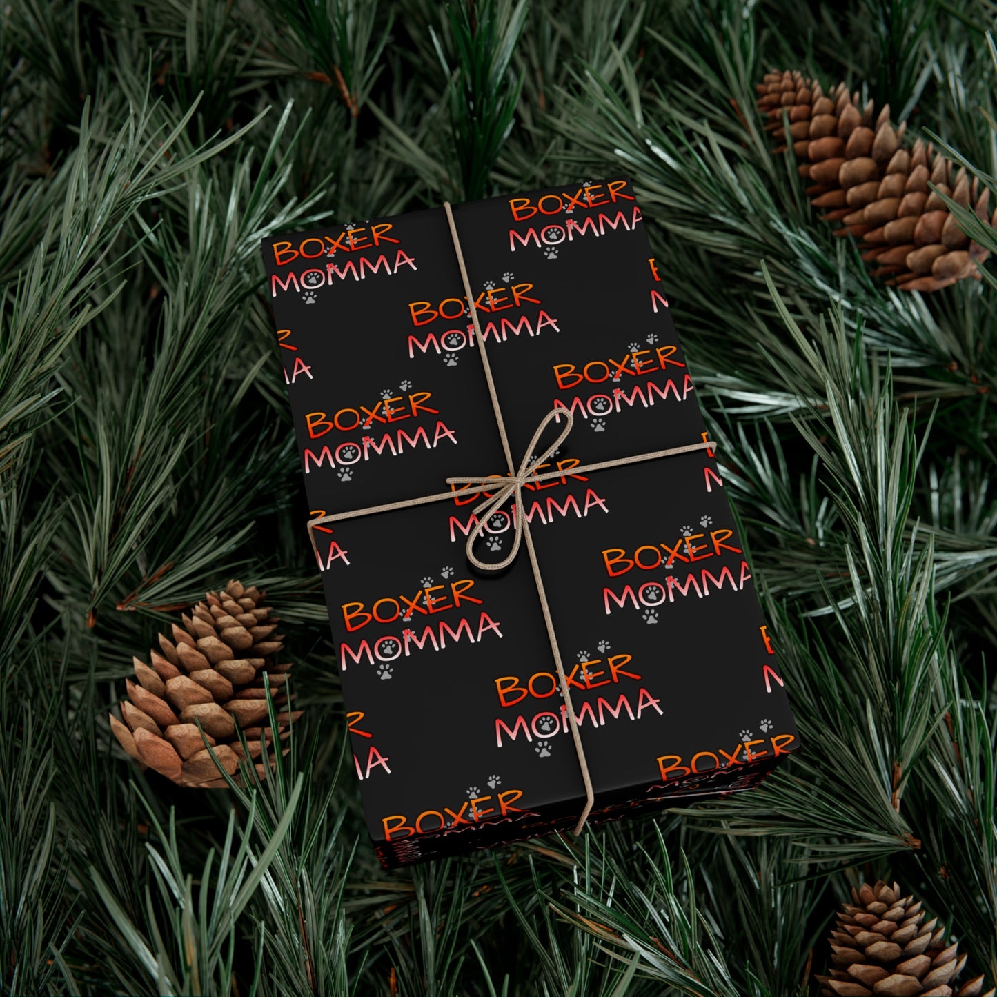 Boxer Momma Gift Wrap, Custom Pet Lover Wrapping Paper, Unique Dog Owner Gift Wrap, Boxer Dog Party Supplies, Pet Adoption Celebration