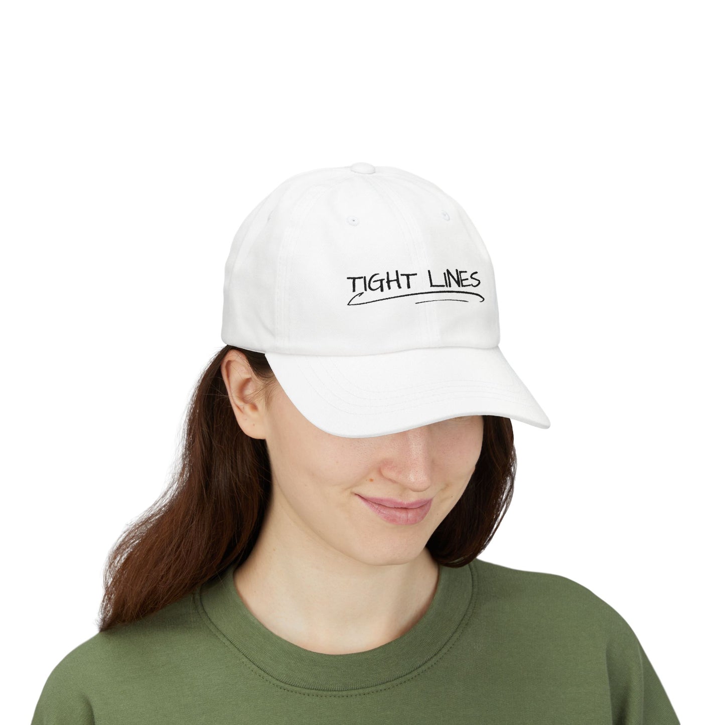 Tight Lines Embroidered Hat (Dark Logo)