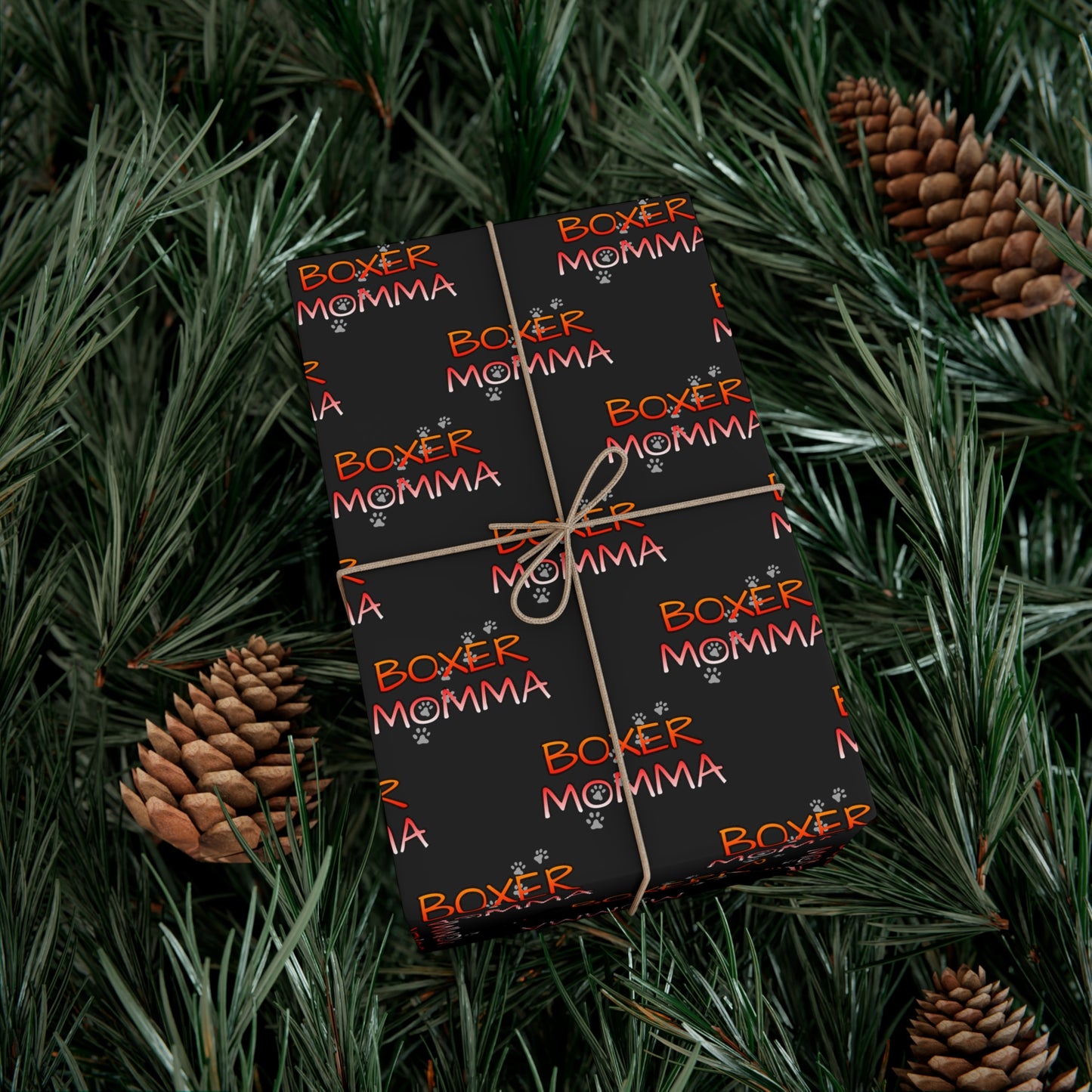 Boxer Momma Gift Wrap, Custom Pet Lover Wrapping Paper, Unique Dog Owner Gift Wrap, Boxer Dog Party Supplies, Pet Adoption Celebration