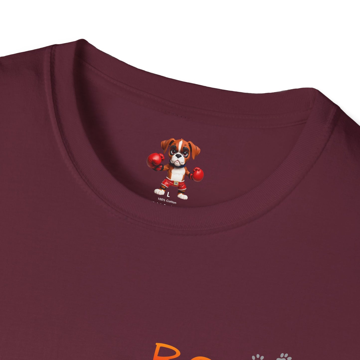 Unisex Boxer Momma T-Shirt - Softstyle Cotton Tee, Dog Lover Gift, Casual Fit, Pet Mom Shirt, Comfortable & Durable