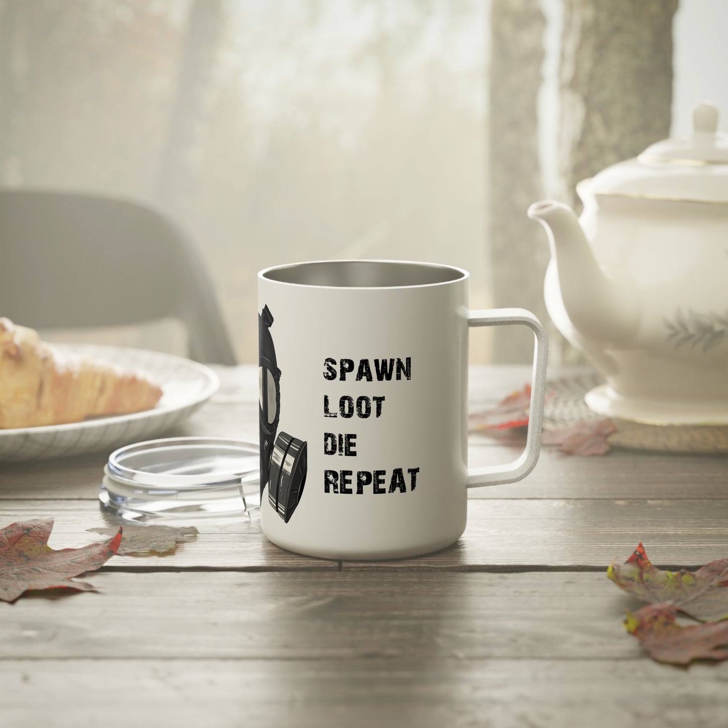 Spawn Loot Die Repeat Mug-Gaming Tumbler 10oz, Unique Gift for Open World Survival Fans & Gamers