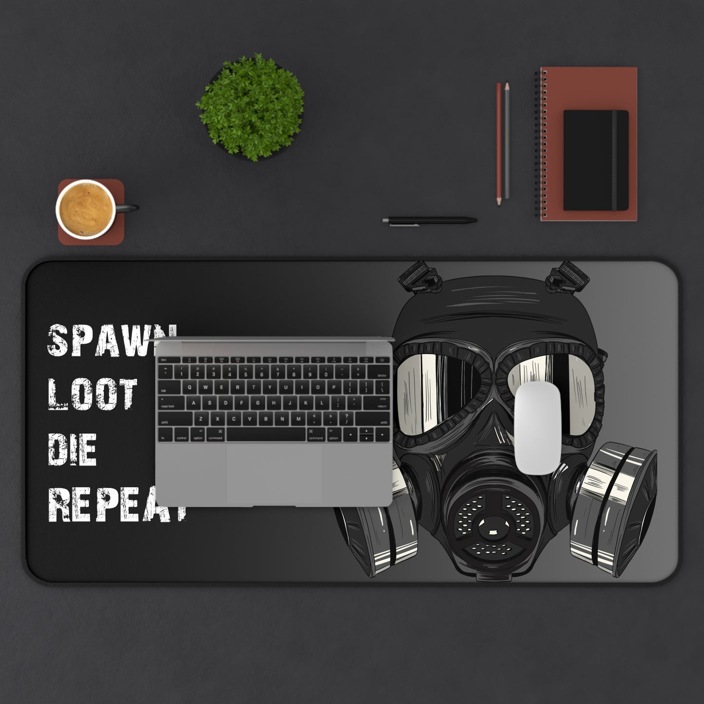 Spawn Loot Die Repeat Deskmat