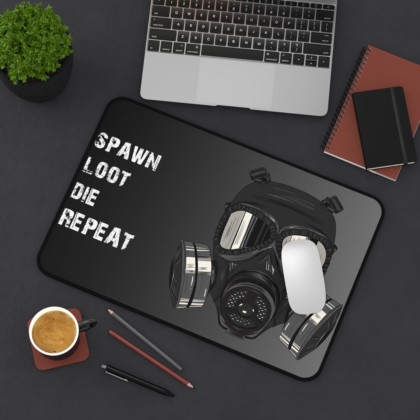 Spawn Loot Die Repeat Deskmat